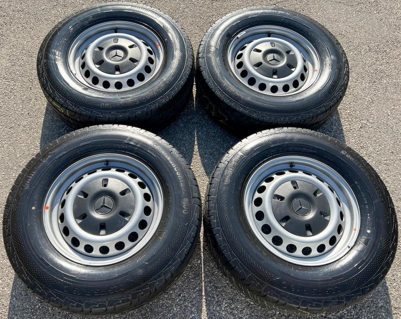 4 SOMMERRÄDER MERCEDES SPRINTER W907 225/75R16C 121/120R CONTINENTAL 2022 NEUWERTIG