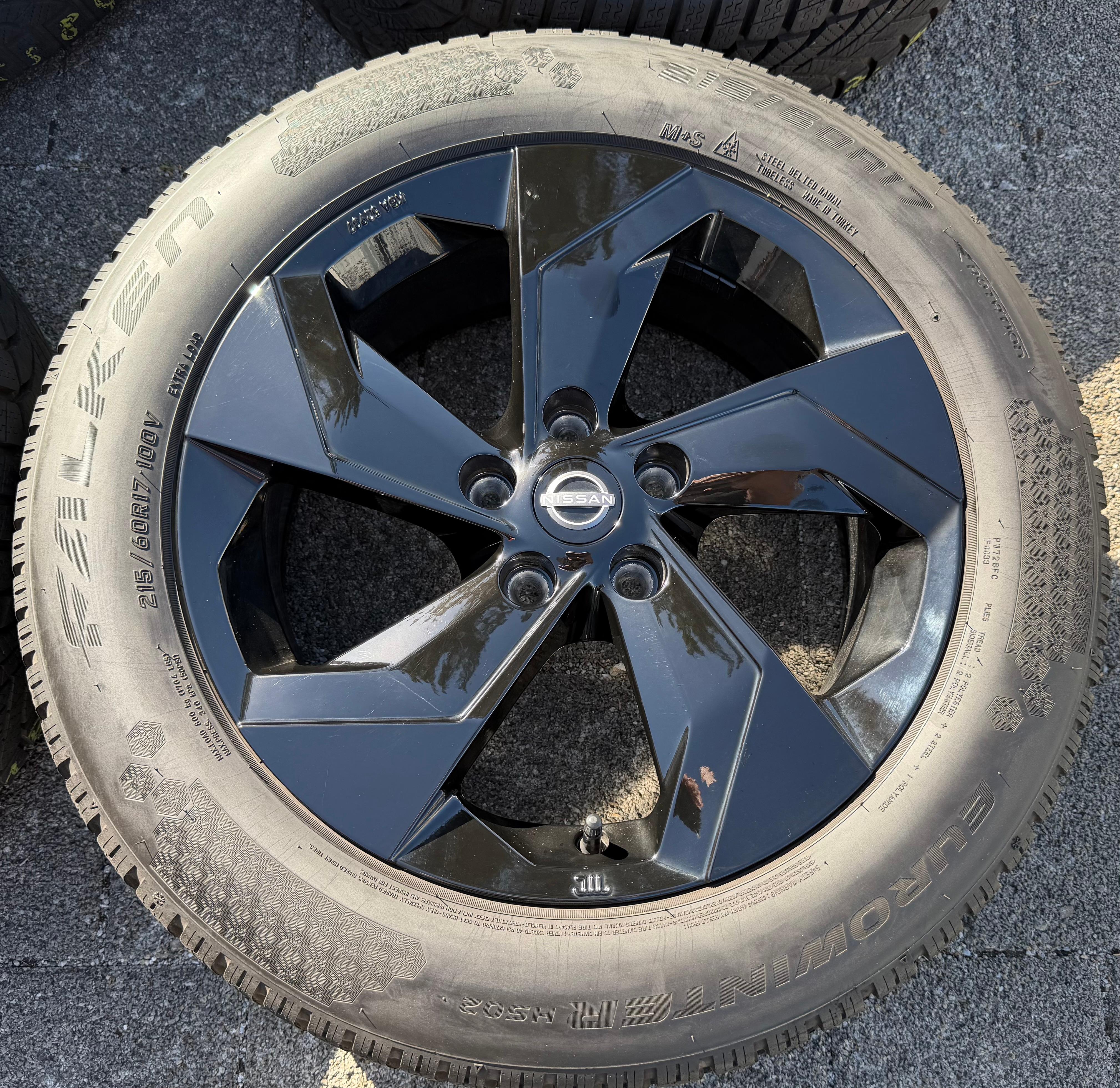 4 Original 17" Alu Winterräder Nissan Qashqai II J11 KB409-HV200 215/60R17 RDKS