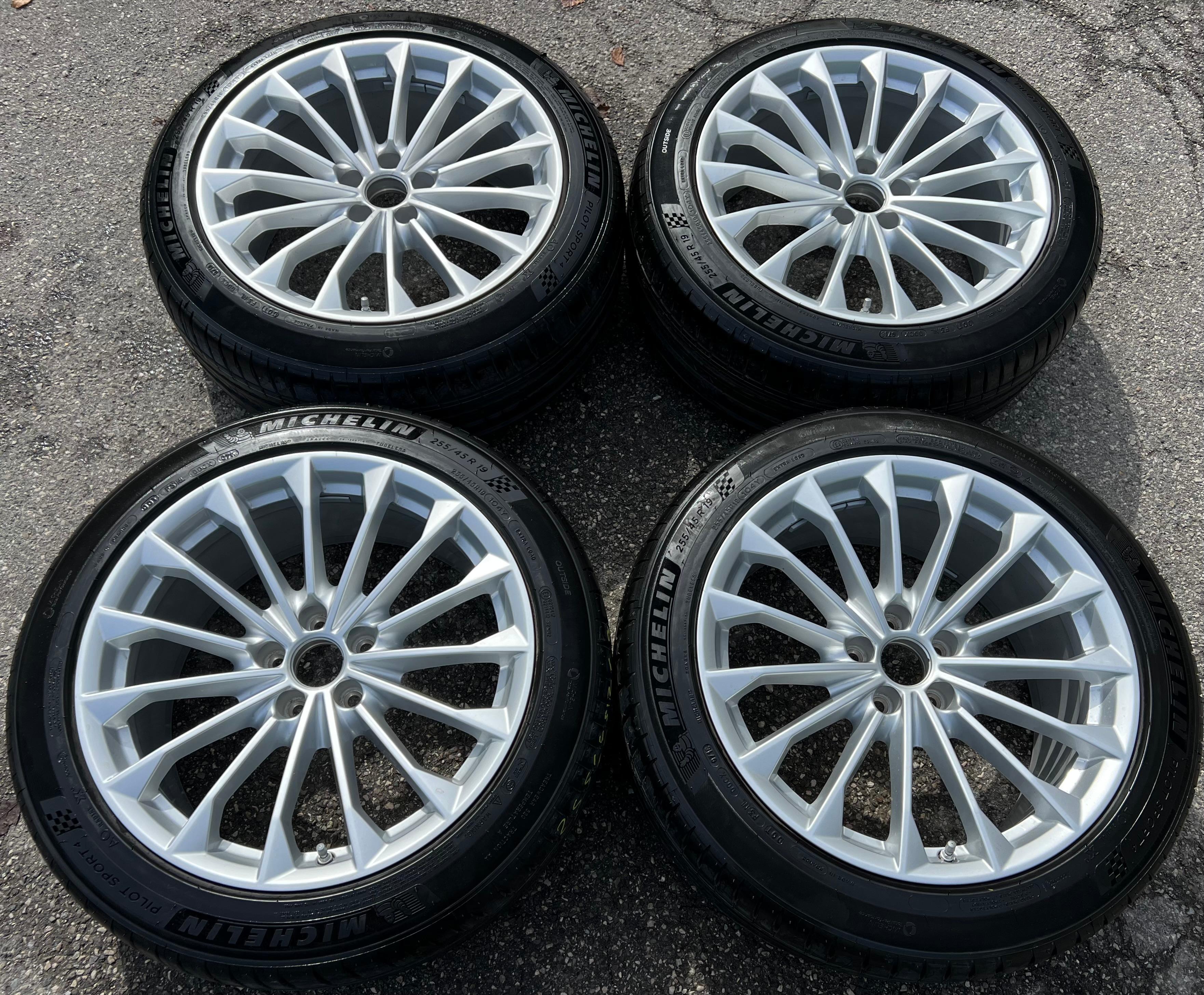 4 ORIGINAL 19" ALU SOMMERRÄDER AUDI A8 4N 255/45R19 104Y 4N0601025B TOP FREIHAUS