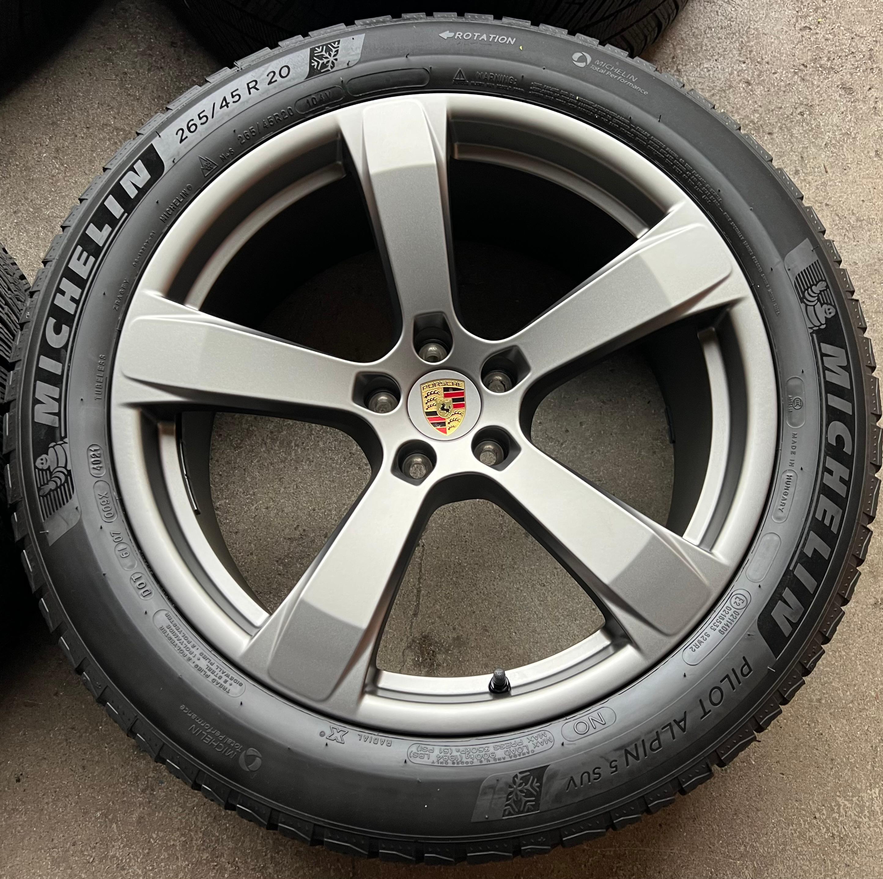 4 ORIGINAL 20" ALU WINTERRÄDER PORSCHE MACAN 265/45R20 104V 295/40R20 106V RDKS