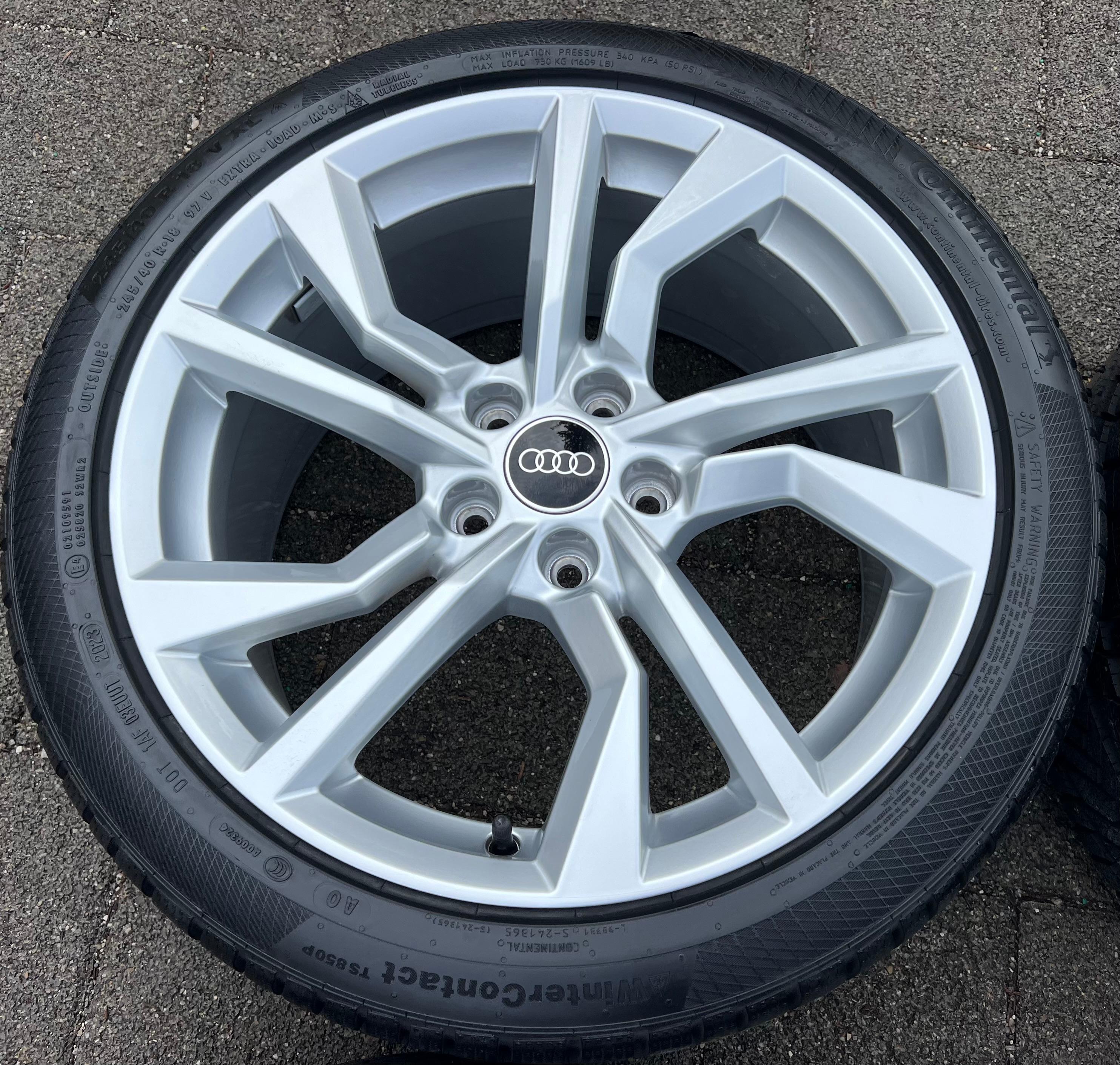 4 JANTES EN ALUMINIUM D’HIVER D’ORIGINE 18" AUDI TT TTS 8S 8S0601025AN 245/40R18 97V TOP FREIHAUS