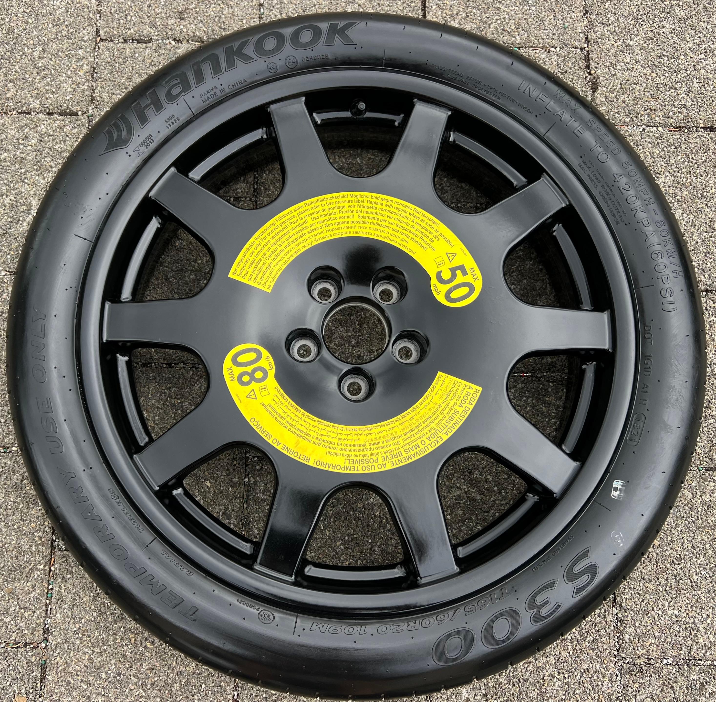 1 X ORIGINAL 20" RESERVERAD RESERVEREIFEN AUDI A8 4N 4N0601025AH 2021 FREIHAUS