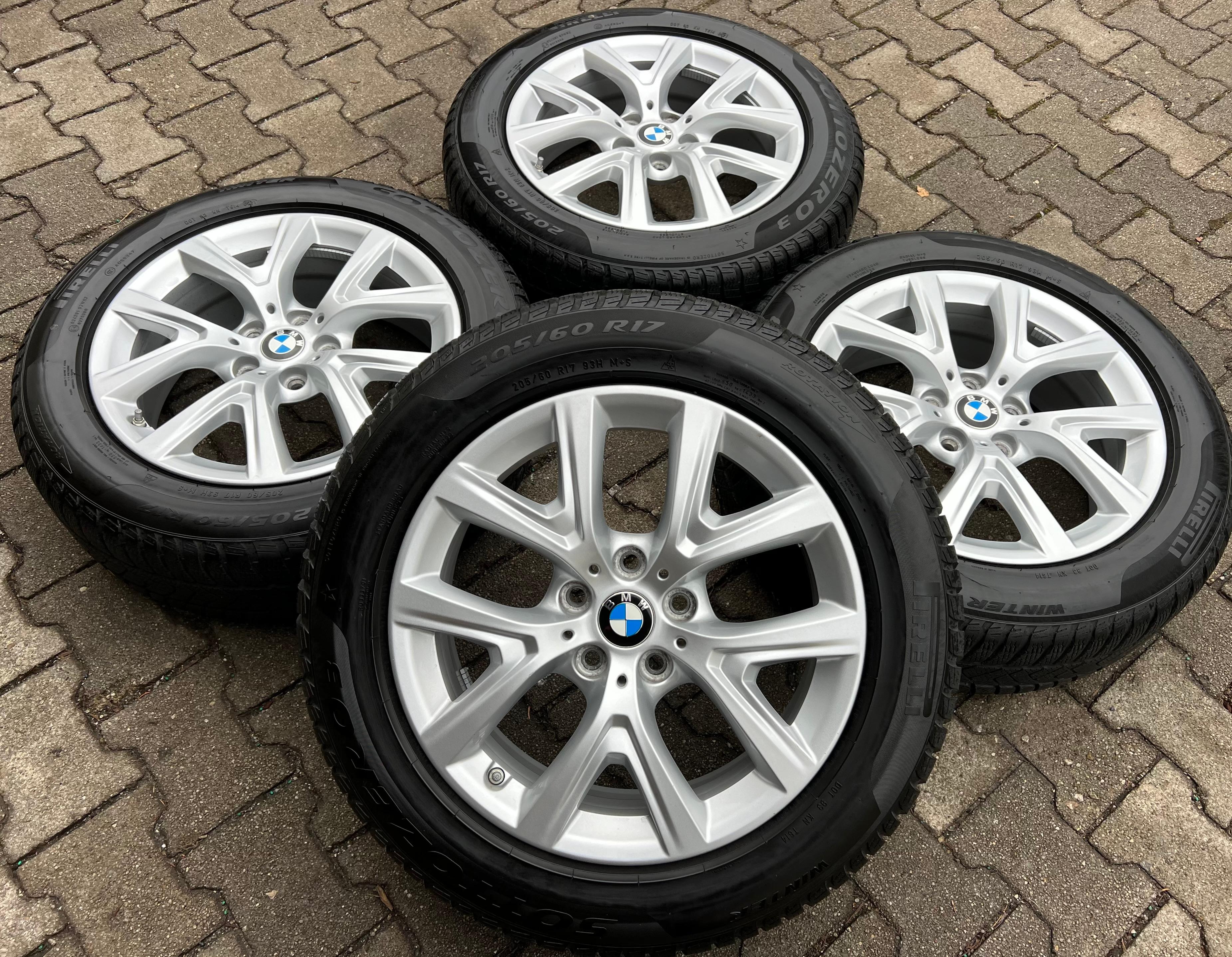4 ORIGINELE 17" ALUMINIUM WINTERWIELEN BMW X1 F48 X2 F39 STYLING 574 205/60R17 93H 2021 RDKS