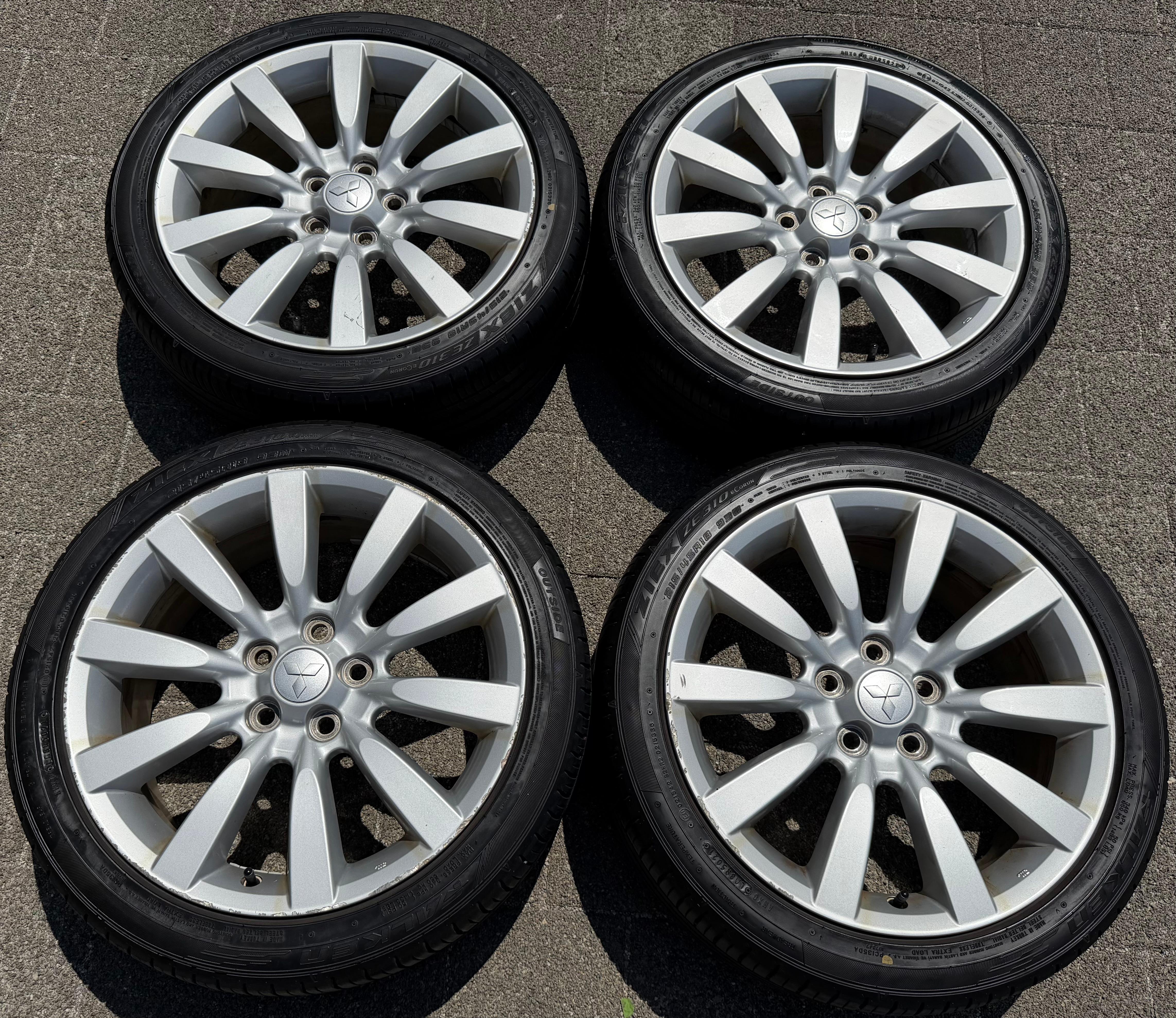 4 Original 18" Alu Sommerräder Mitsubishi Lancer CX 215/45R18 93W FALKEN