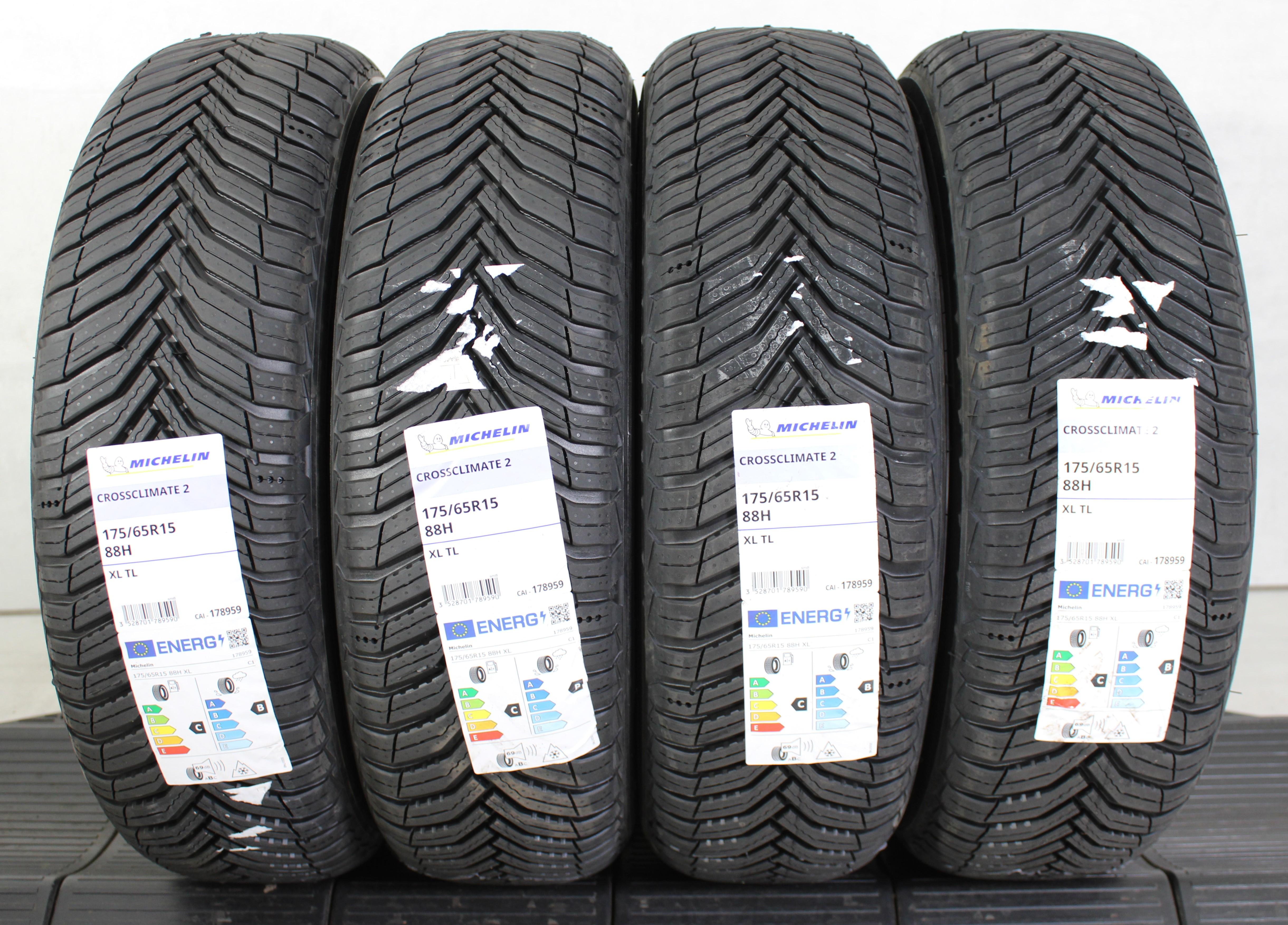 4 x 175/65R15 88H All-season banden Michelin Cross Climate 2 2024 XL NIEUW Gratis levering