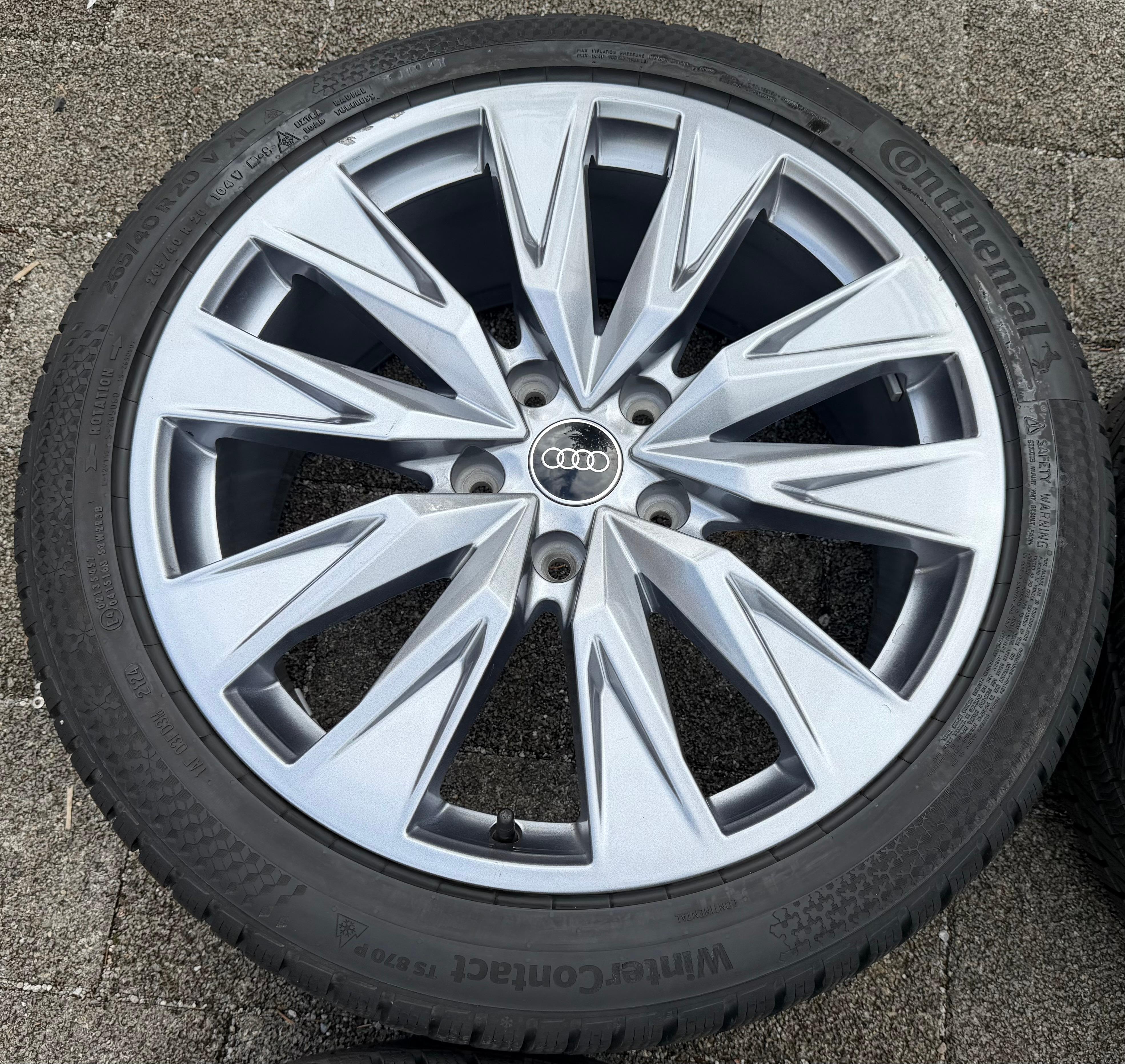 4 ORIGINAL 20" ALU WINTERRÄDER AUDI A6 S6 E-TRON GH5 GHA 85E601025B 85E601025C 2024