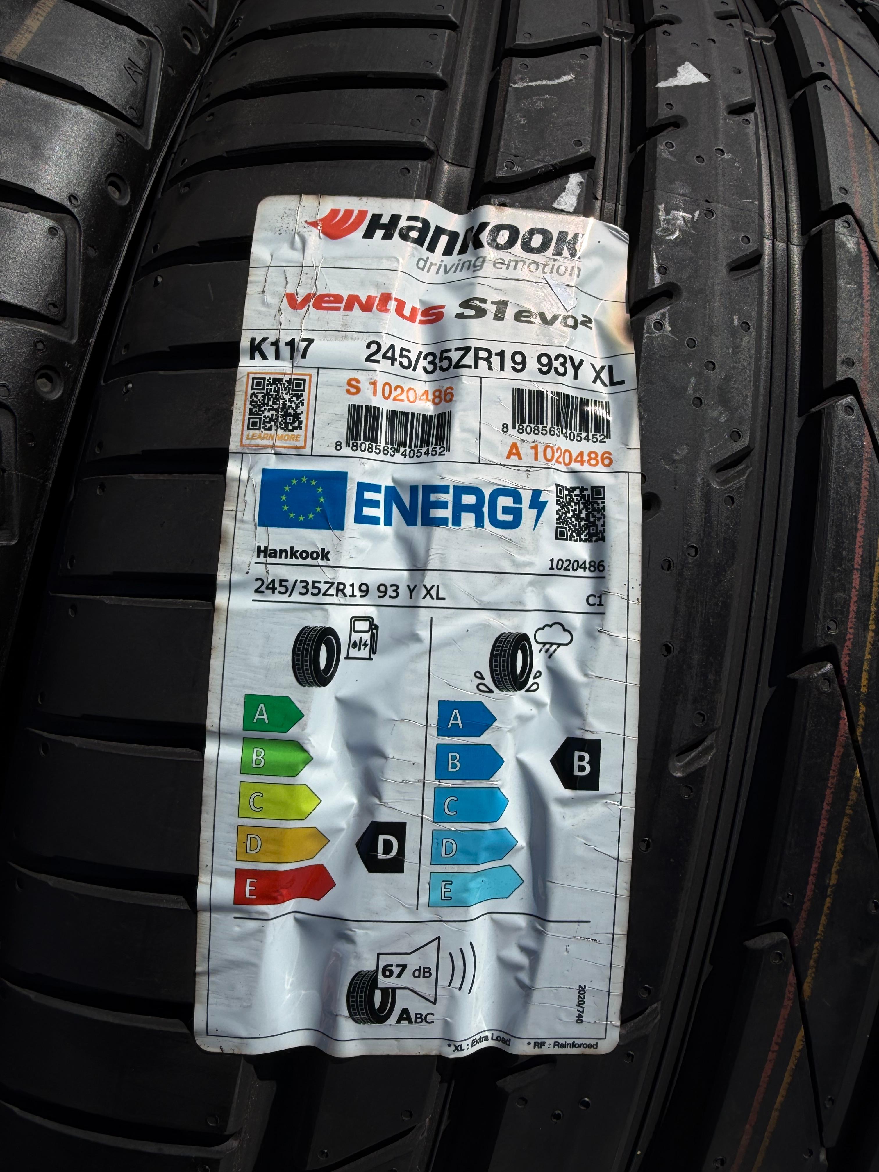 4 Original 19" Alu Sommerräder AUDI A4 S4 B9 8W 245/35R19 93Y 8W0071499 Hankook NEU