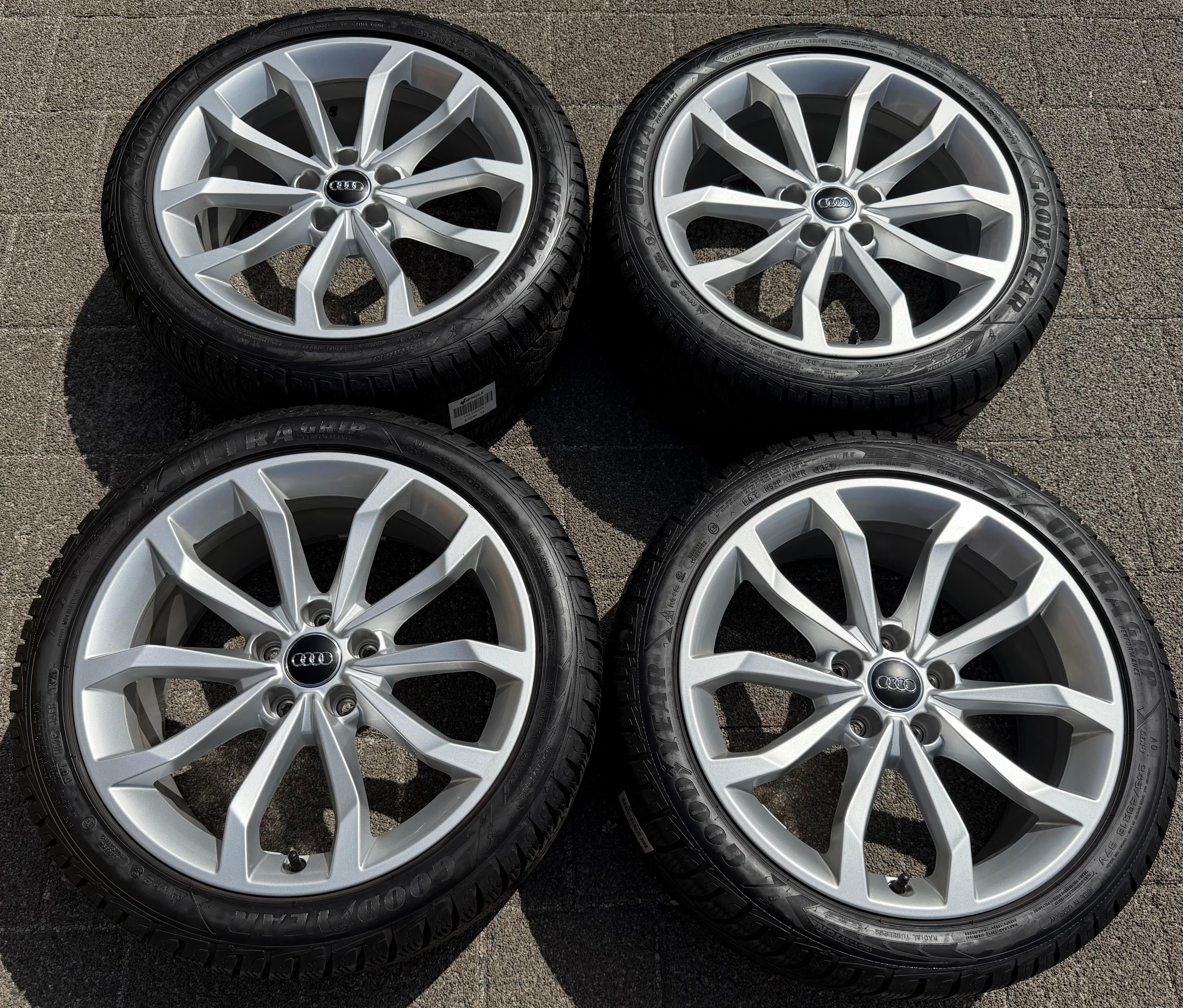 4 Original 18" Alu Winterräder Audi A4 S4 8W B9 8W0601025H 245/40R18 97V Goodyear