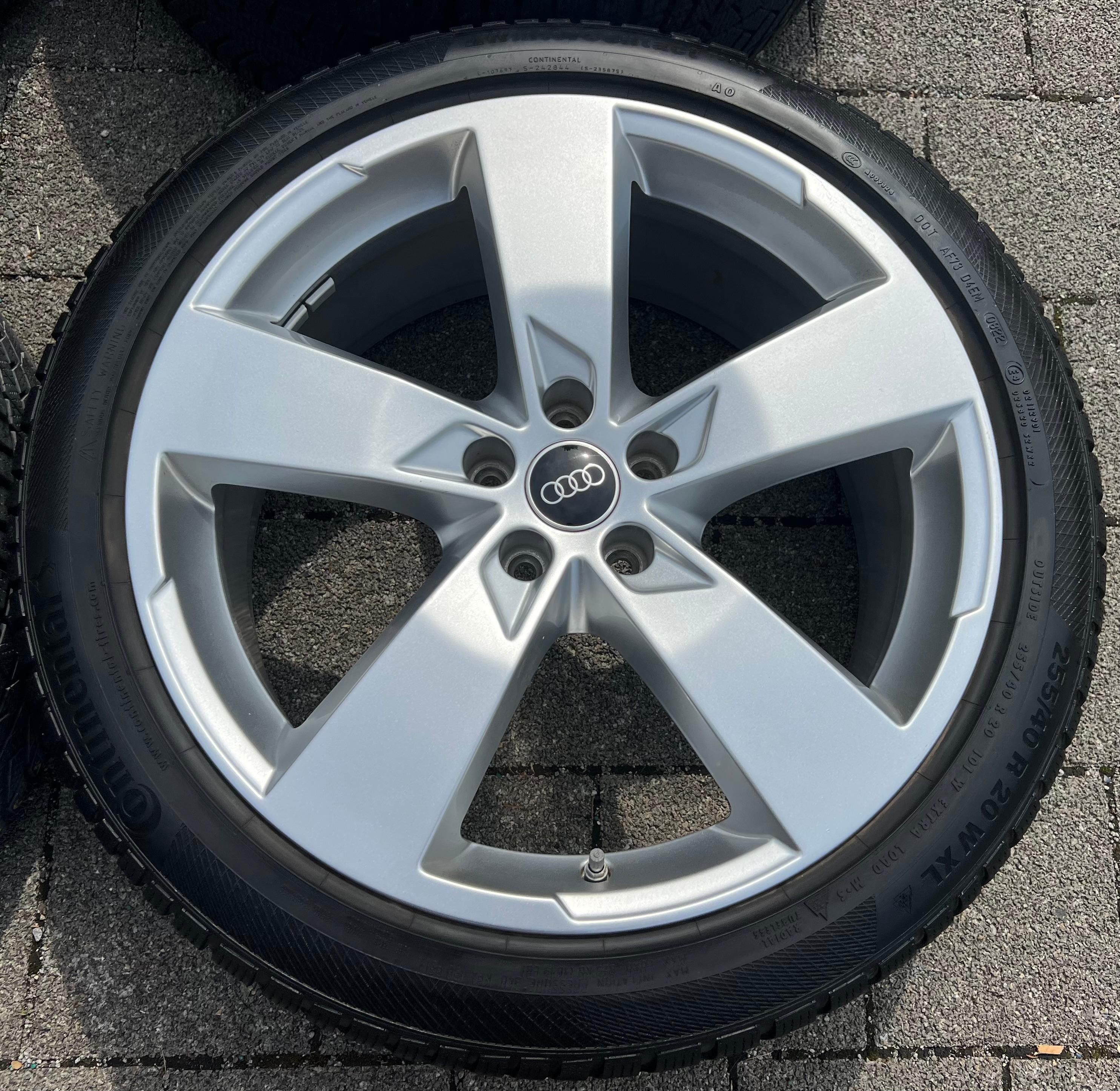 4 Original 20" Alu Winterräder Audi A6 S6 C8 F2 4K0601025K 2022 255/40R20 101W Continental
