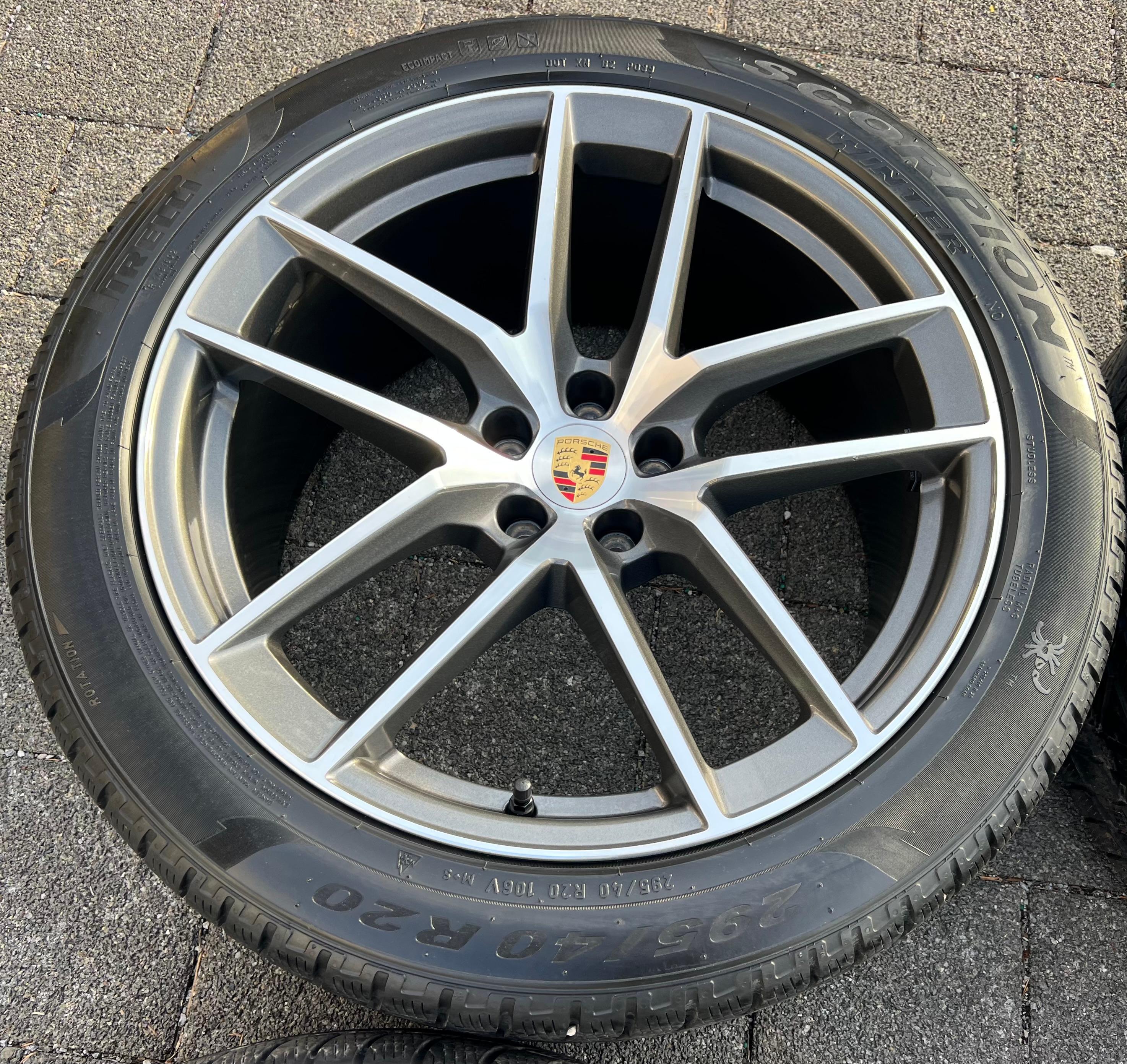 4 ORIGINAL 20" ALU WINTERRÄDER PORSCHE MACAN 265/45R20 104V 295/40R20 106V RDKS