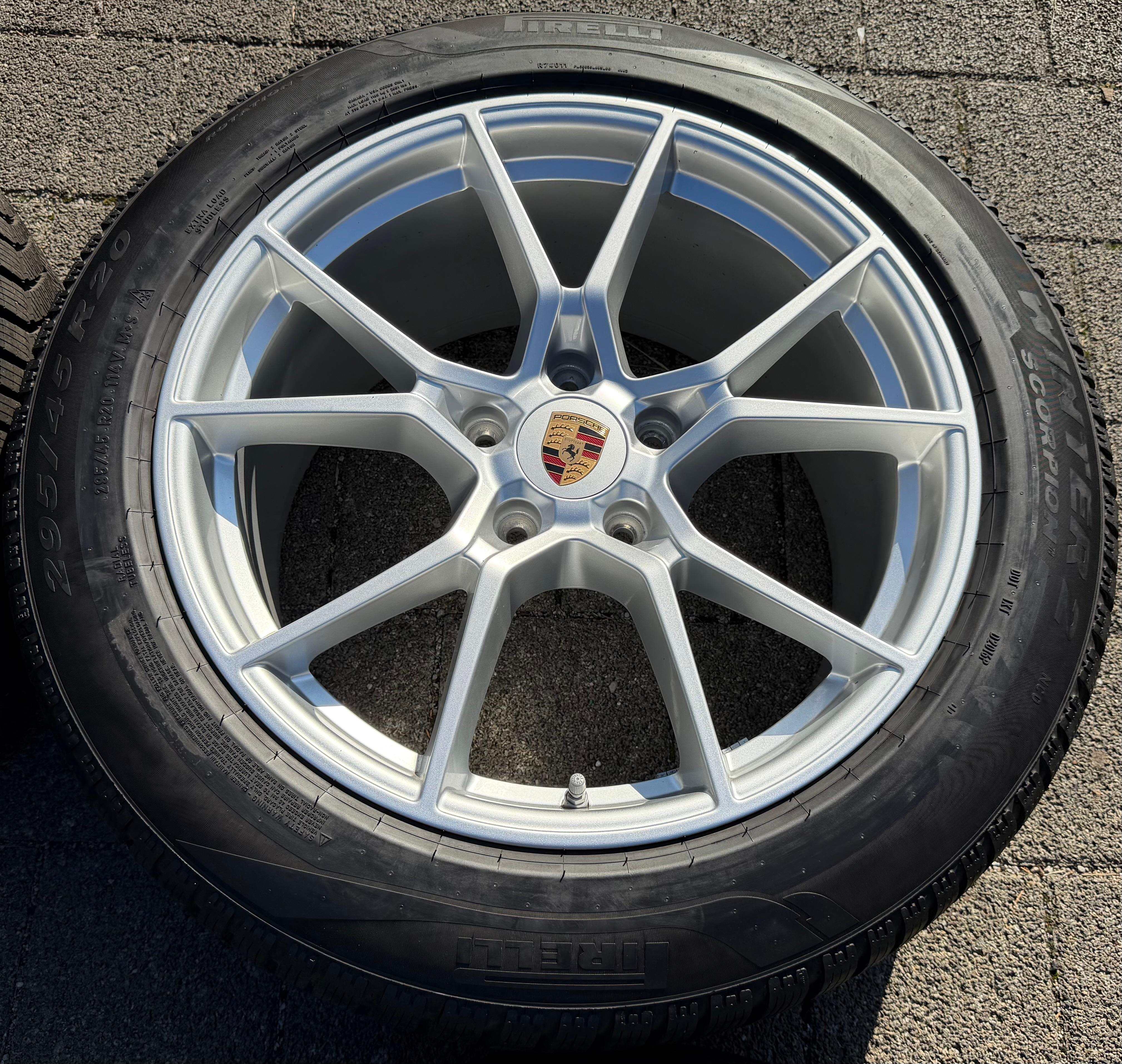 4 Original 20" Alu Winterräder Porsche Cayenne II E3 9YA 9Y0601025CB 9Y0601025CC