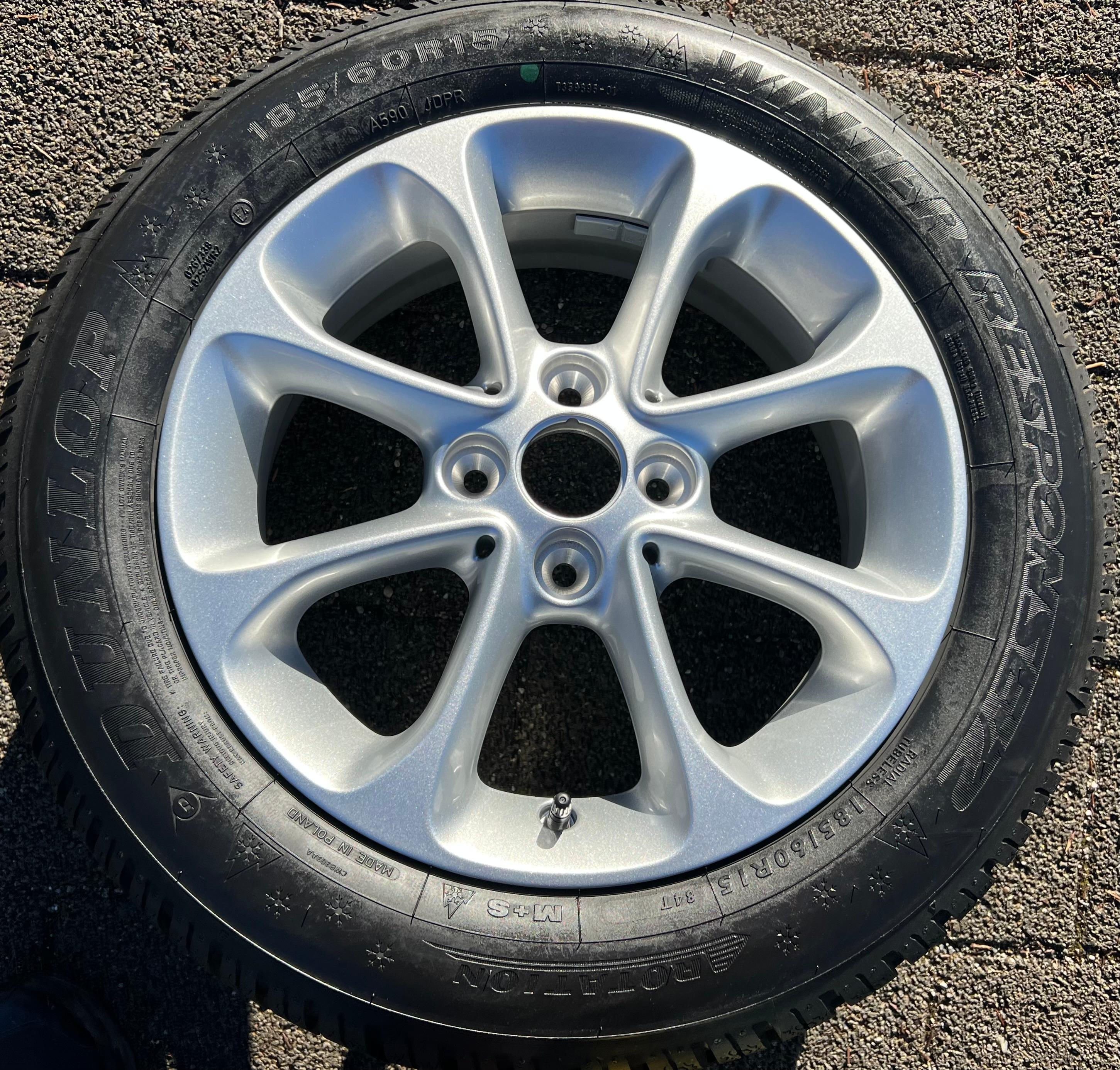 1 x ORIGINELE 15" ALUMINIUM VELG SMART FORTWO FORFOUR 453 A4534014000 5,5x15 ET42 RDKS