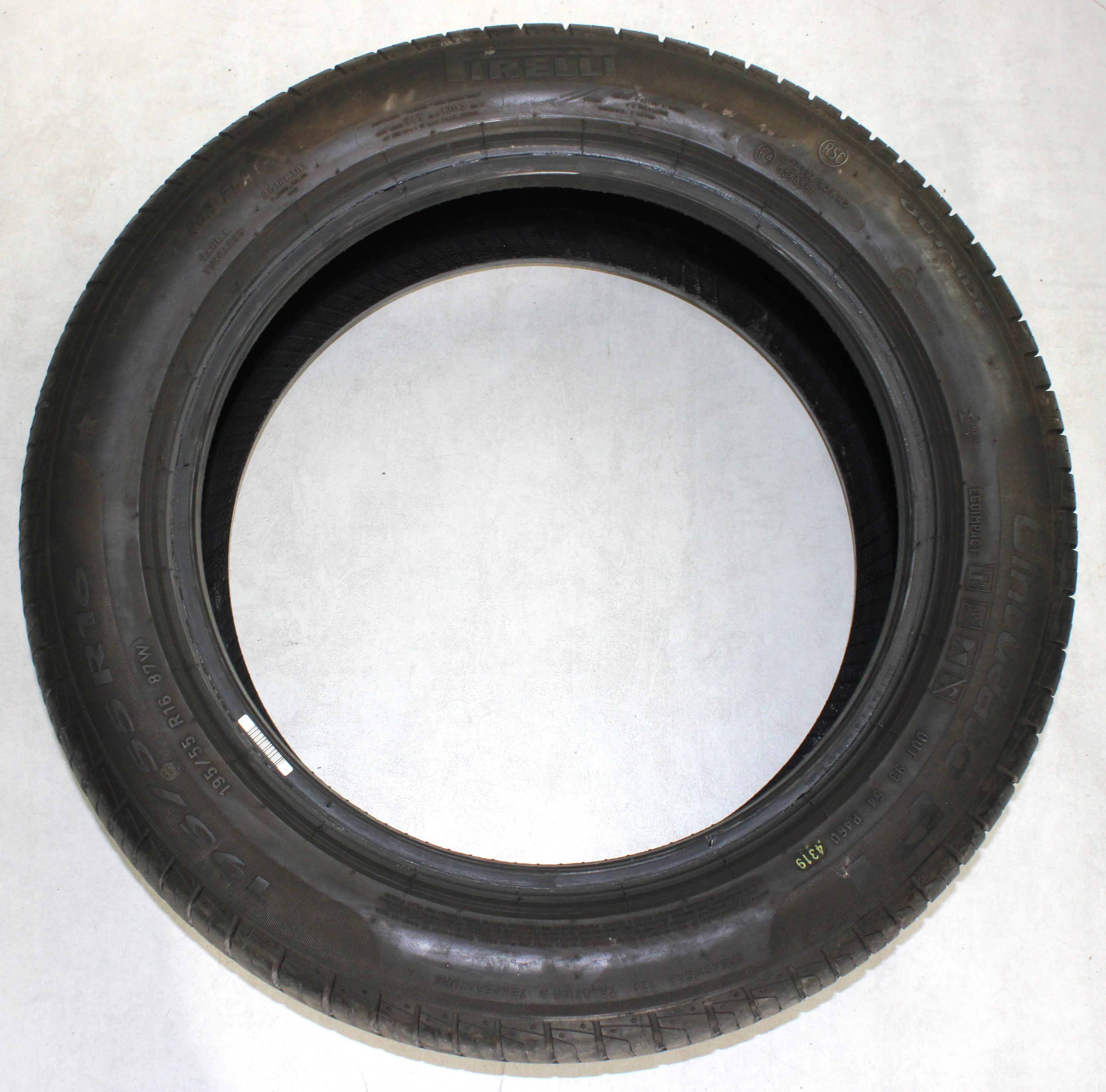 2 x 195/55R16 87W Sommerreifen Pirelli Cinturato P1* Runflat 6,5mm 2016/2019
