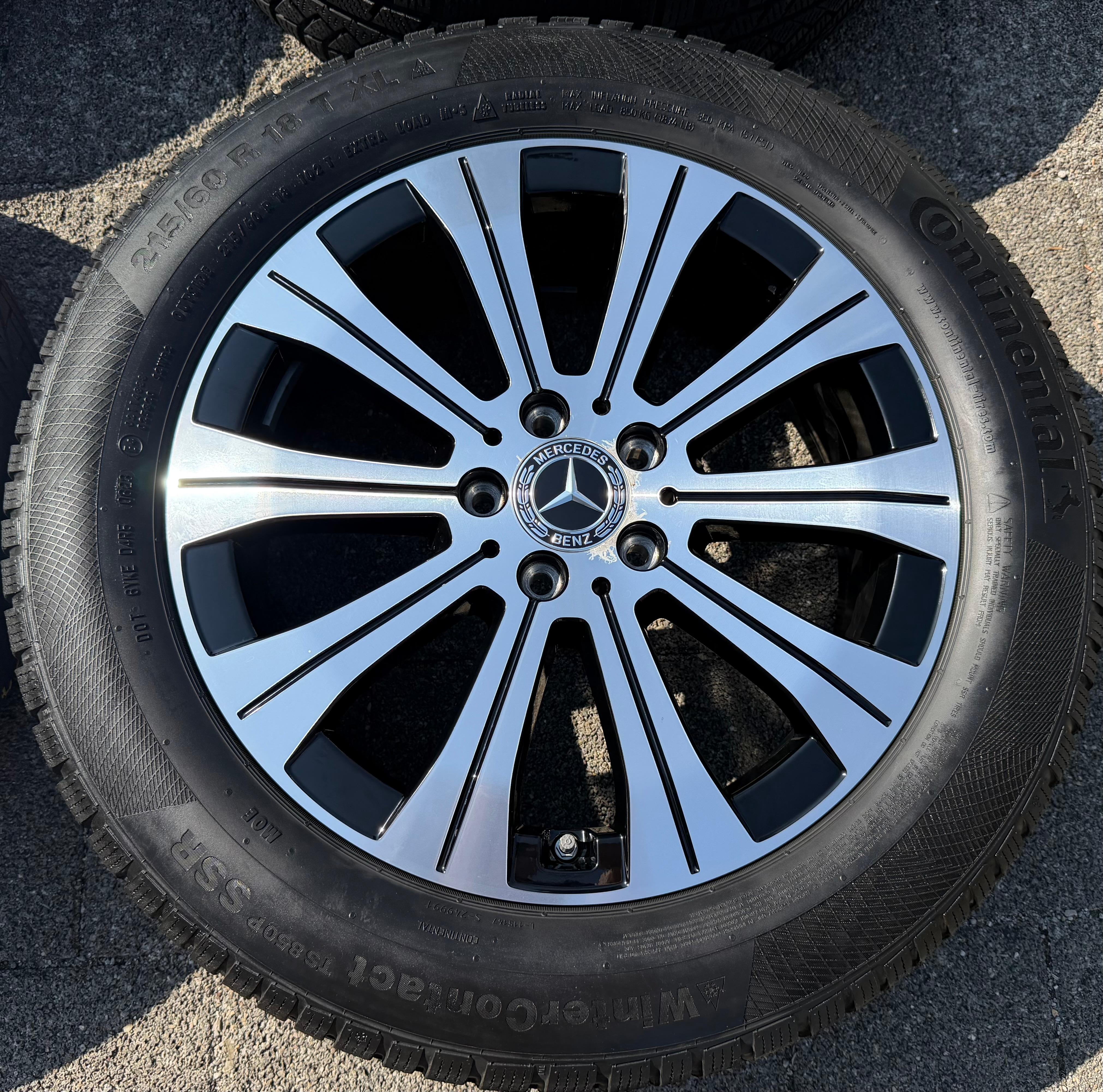 4 ORIGINAL 18" ALUFELGEN MERCEDES EQA EQB A2434010000 RDKS 6,5x18 ET44,5 FREIHAUS