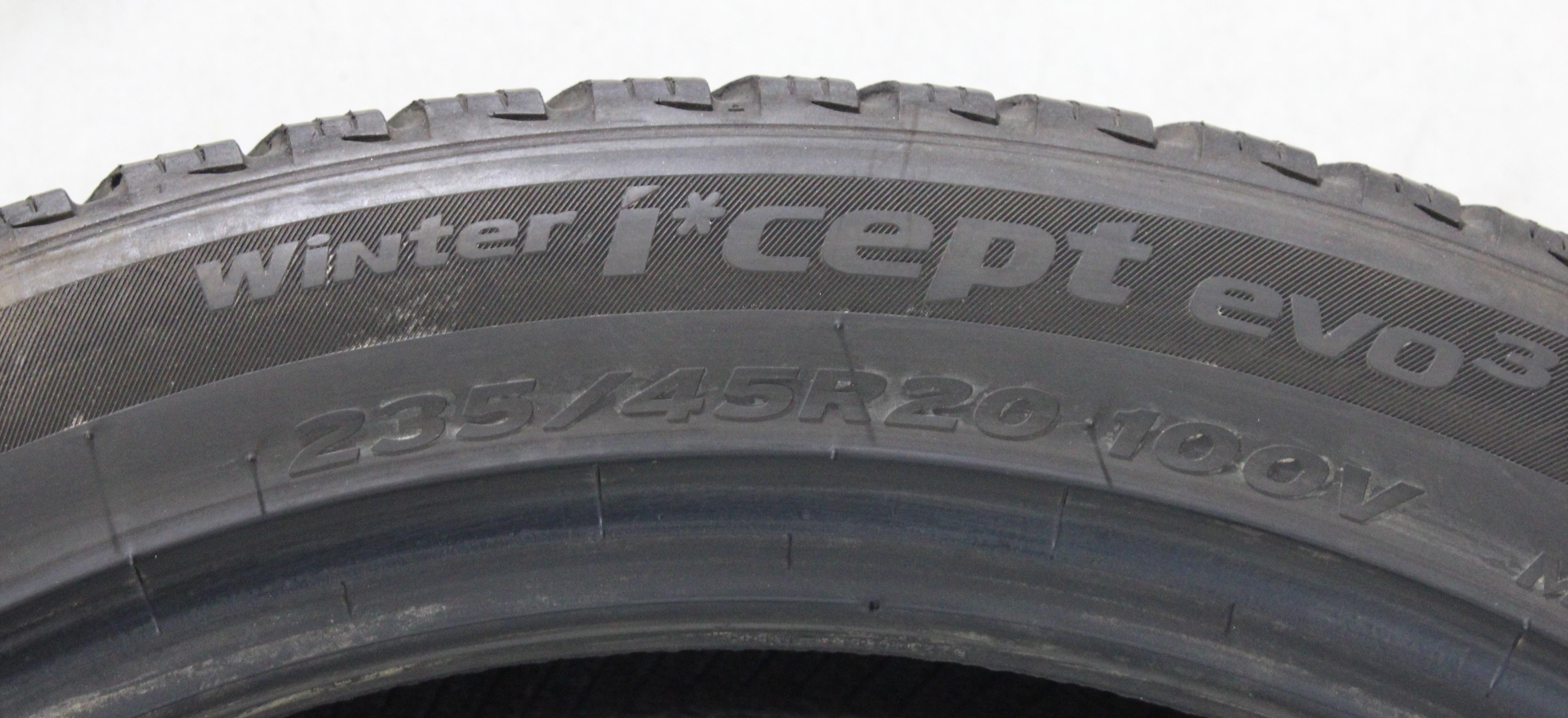 2 x 235/45R20 100V Winterreifen Hankook Winter I*Cept Evo 3 X 4-4,5mm 2022/2023