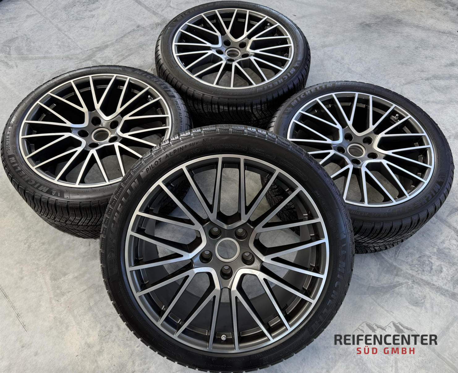 4 Original 21" Alu Winterräder Porsche Cayenne 9YA Michelin RDKS 9Y0601025BF 9Y3601025AC