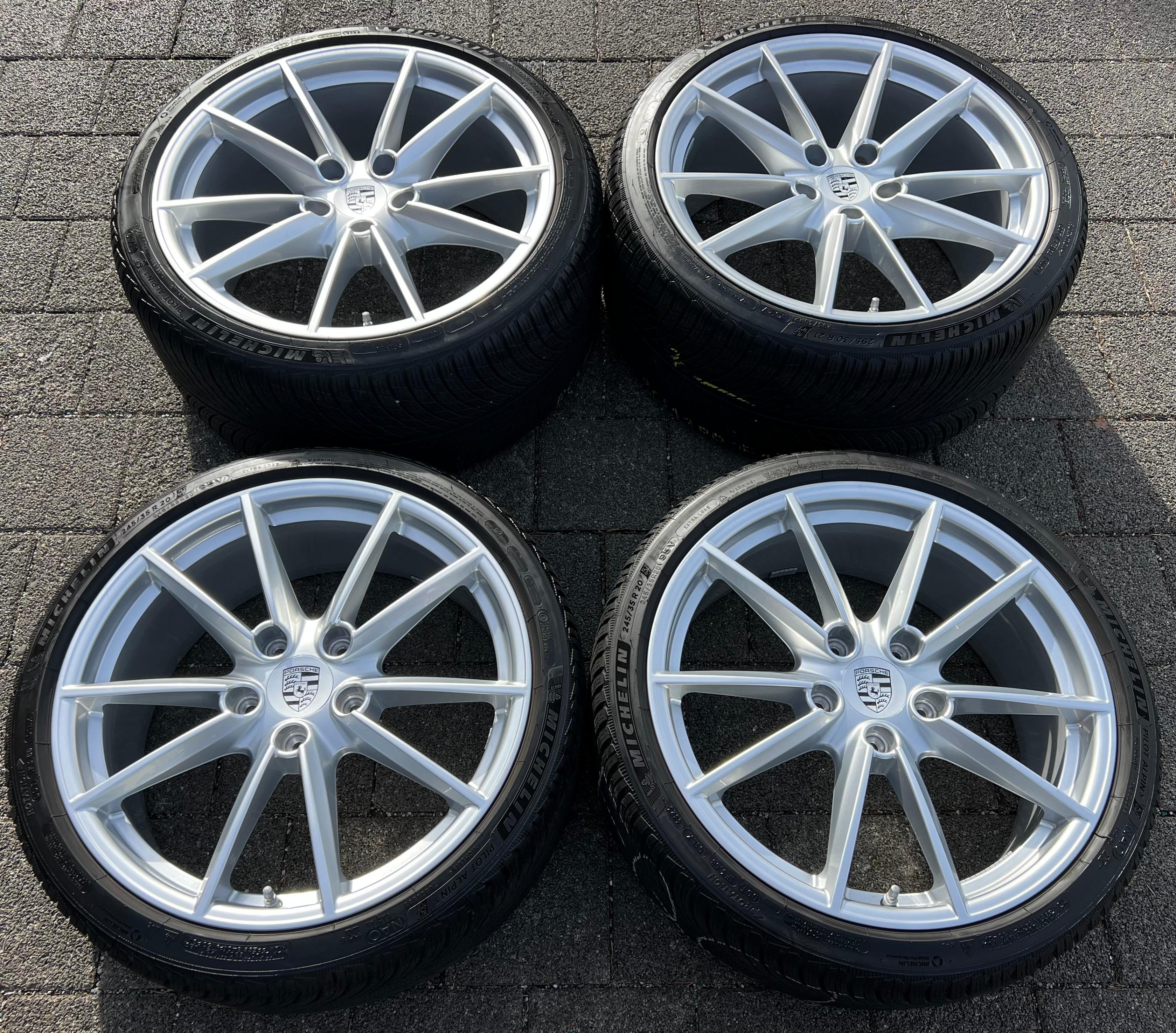 4 ORIGINAL 20" 21" ALU WINTERRÄDER PORSCHE 911 992 992601025C 992601025D MICHELIN RDKS
