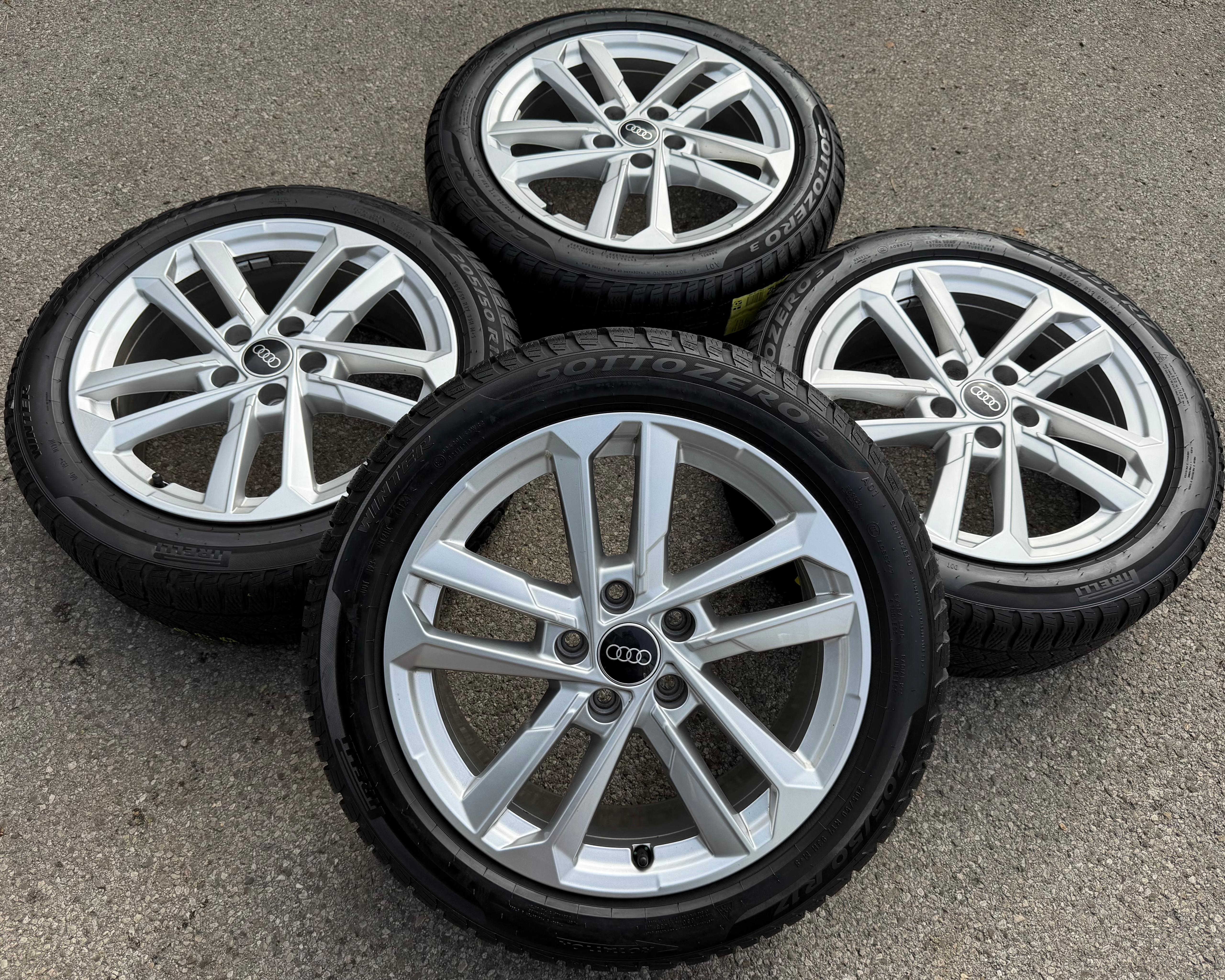 4 Original 17" Alu Winterräder Audi A3 S3 8Y 8Y0601025L 205/50R17 93H Pirelli 2024