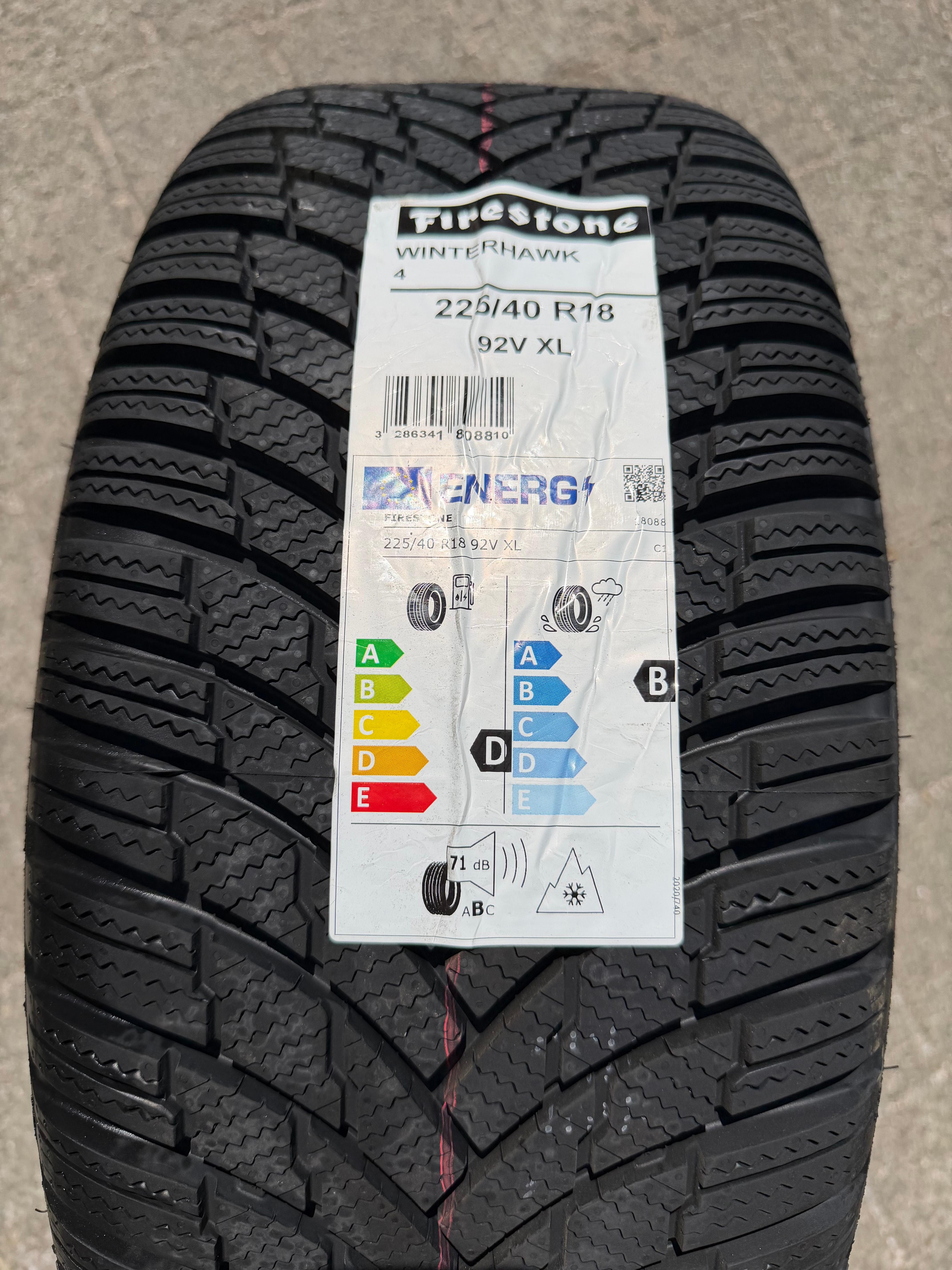 1 x 225/40R18 92V Winterreifen Firestone Winterhawk 4 NEU 2025