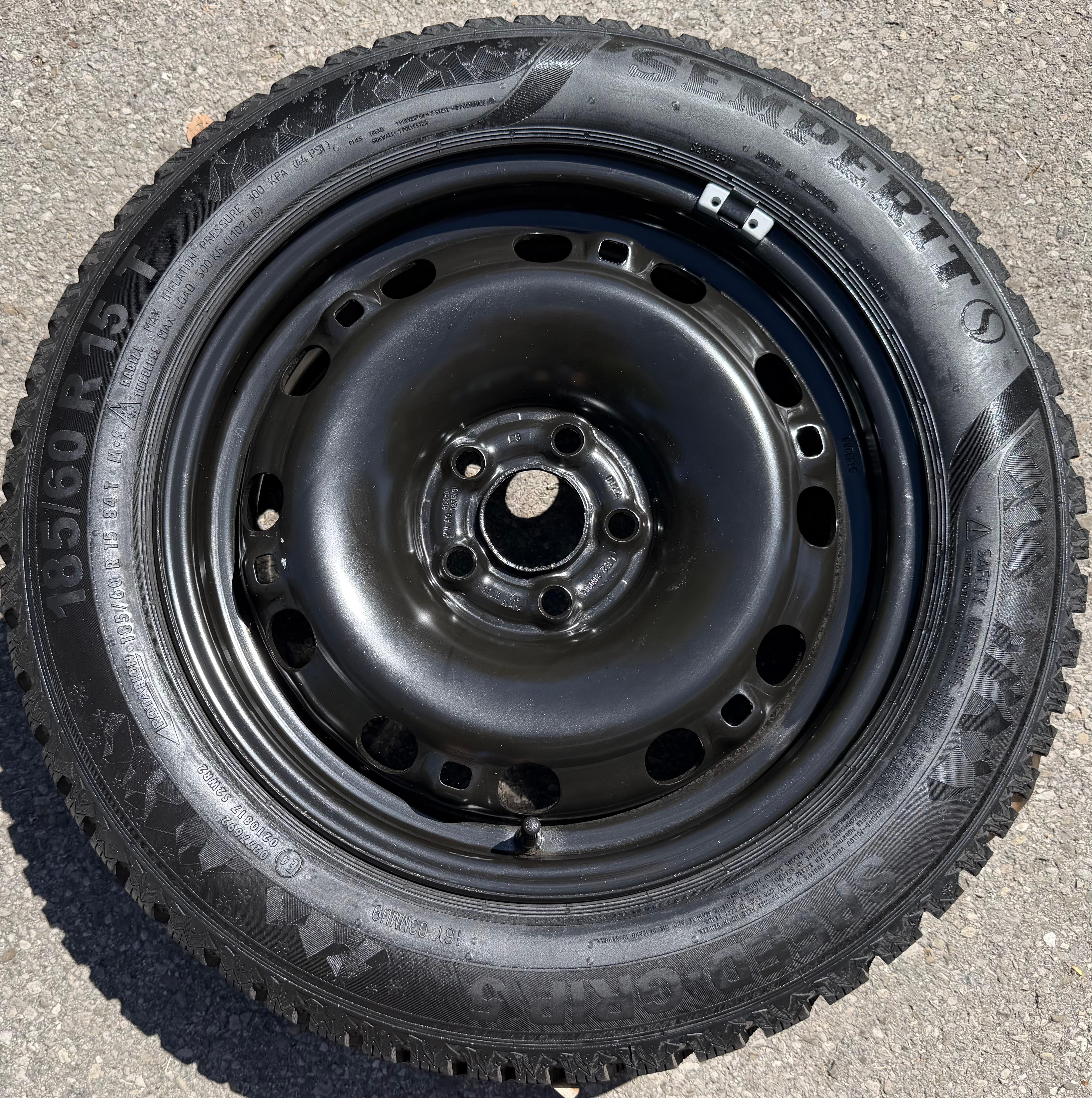 1 X Stahlfelge 15" VW Polo 6R Seat Ibiza 6J Skoda Rapdi 6x15 ET38 5x100 6C0601027