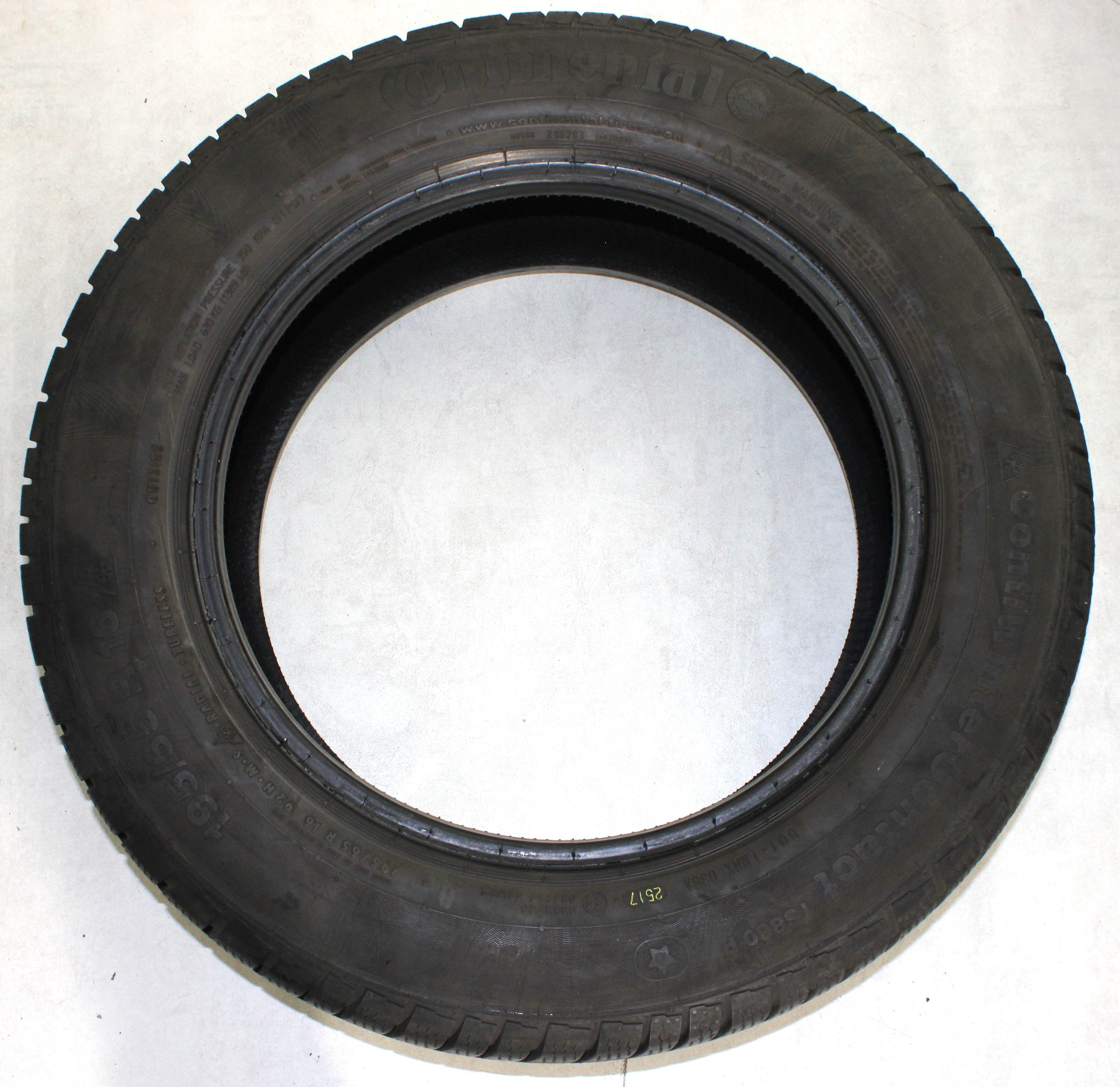 1 x 195/65R16 92H Winterreifen Continental Winter Contact TS830P* 6-6,5mm 2017