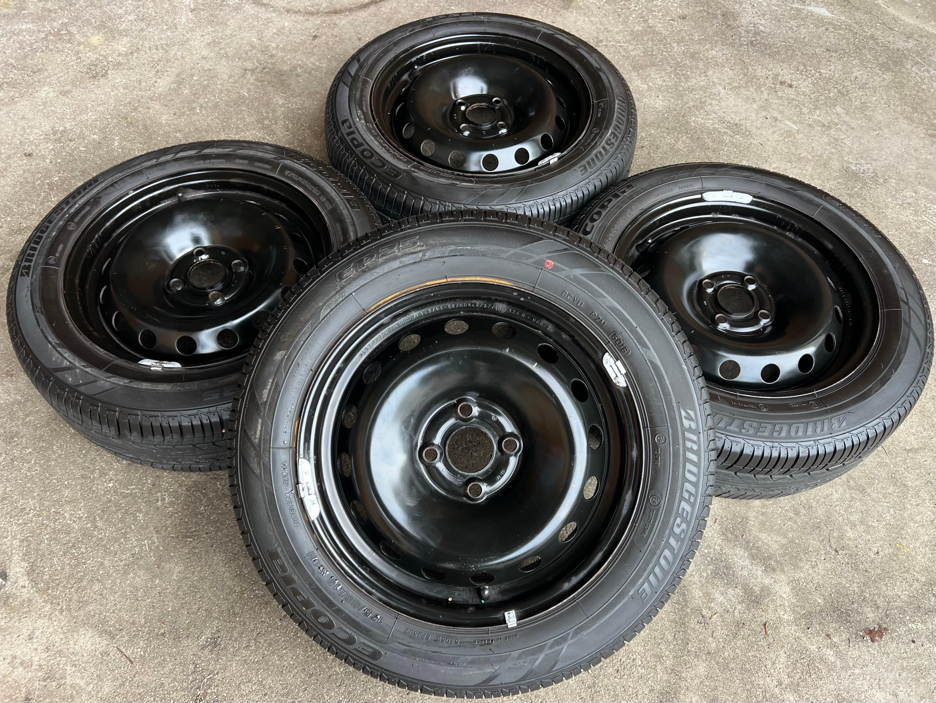 4 SOMMERRÄDER FIAT PUNTO 199 175/65R15 84T BRIDGESTONE FREIHAUS