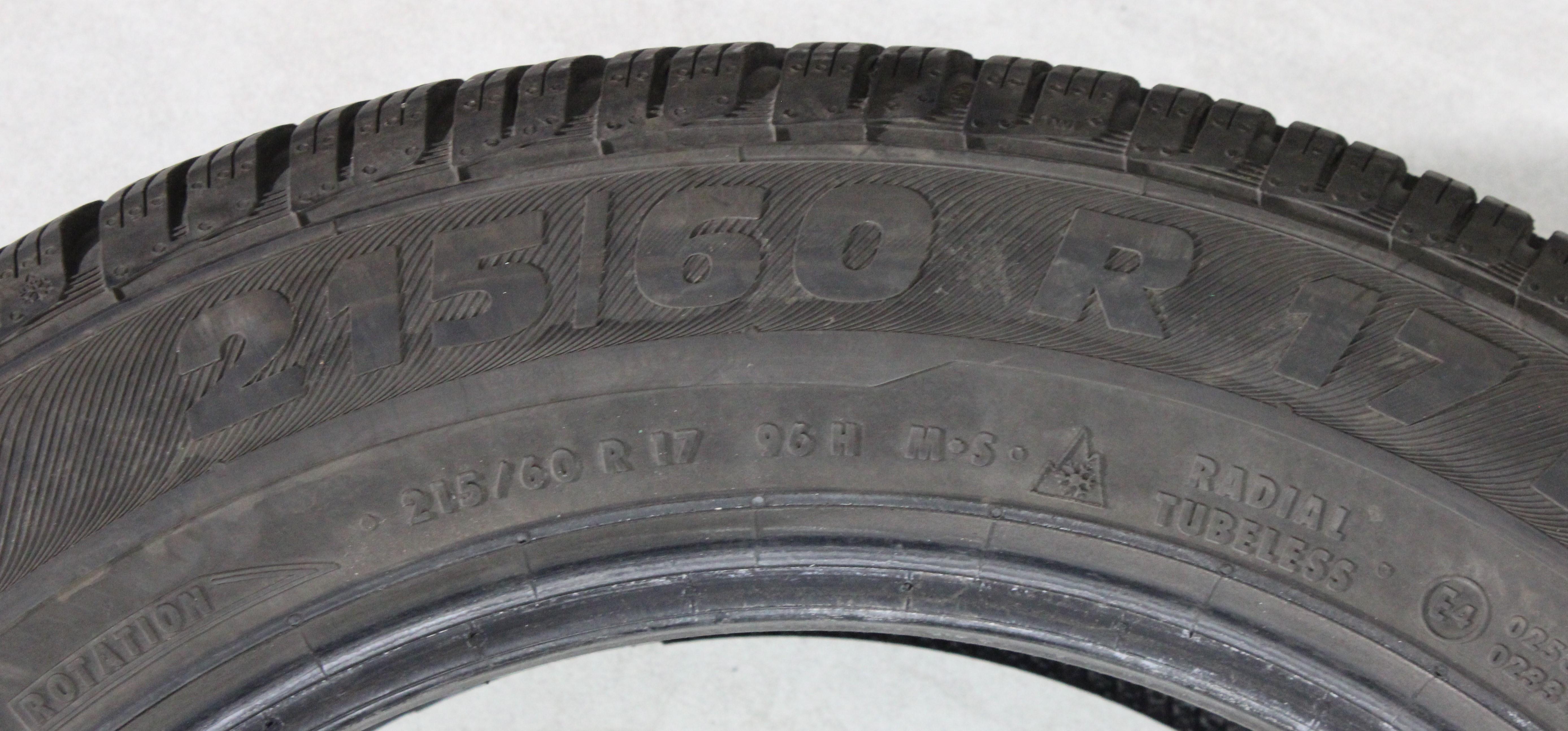 4 x 215/60R17 96H Neumáticos de invierno Semperit Speed-Grip 2 2x5,5-6mm/2x6-6,5mm 2016