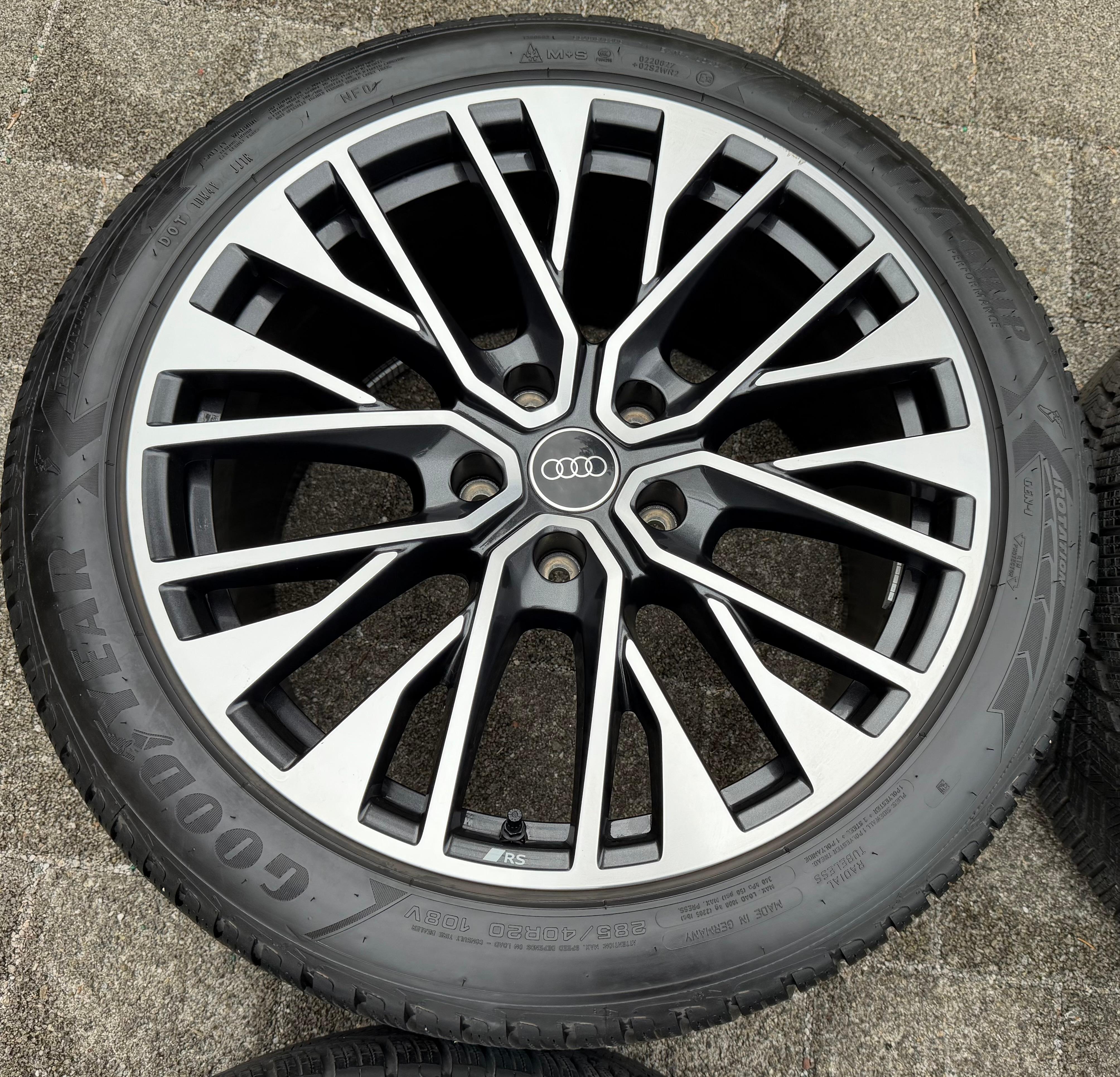 4 RUEDAS DE INVIERNO ORIGINALES DE ALEACIÓN DE 20" PARA AUDI ETRON E-TRON GT 4J3601025CE 4J3601025CF