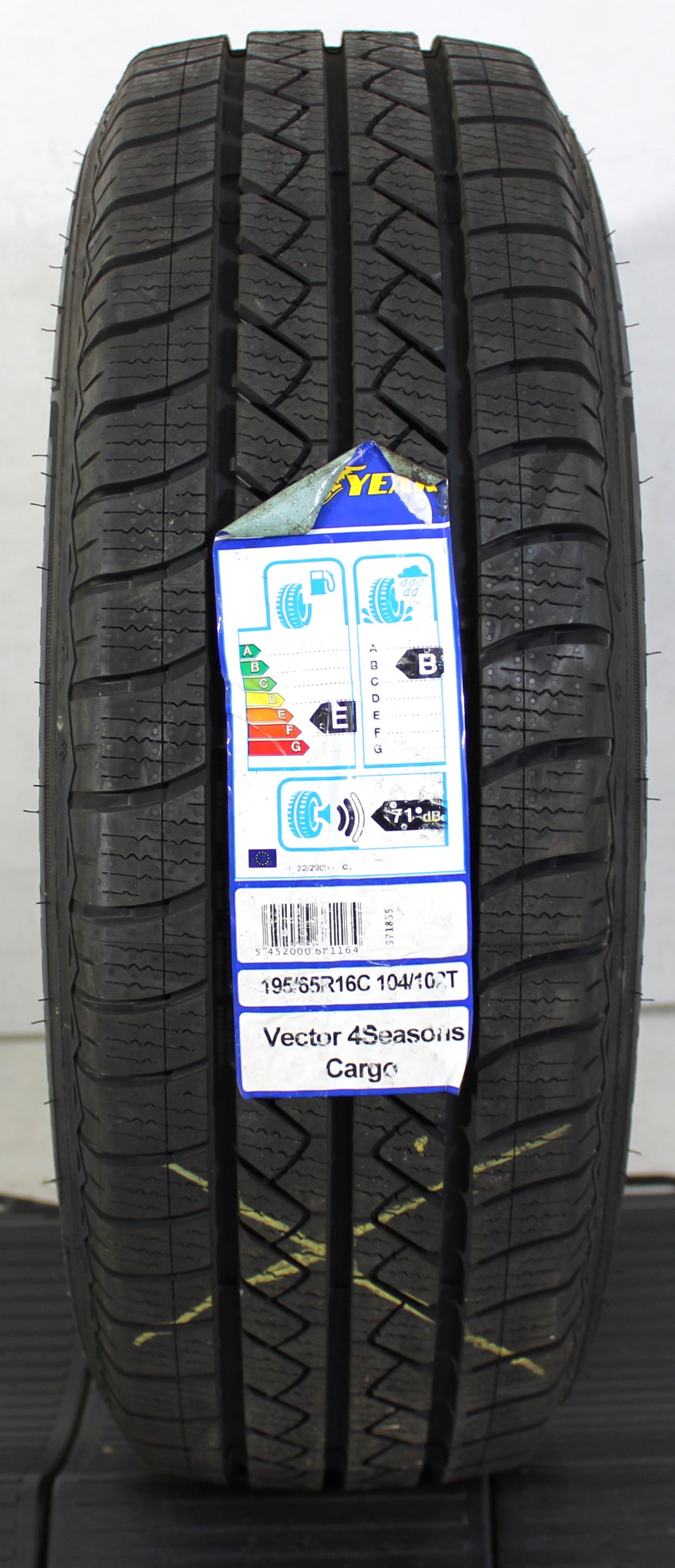 1 x 195/65R16C 104/102T Ganzjahresreifen Goodyear Vector 4 Seasons Cargo NEU 2018