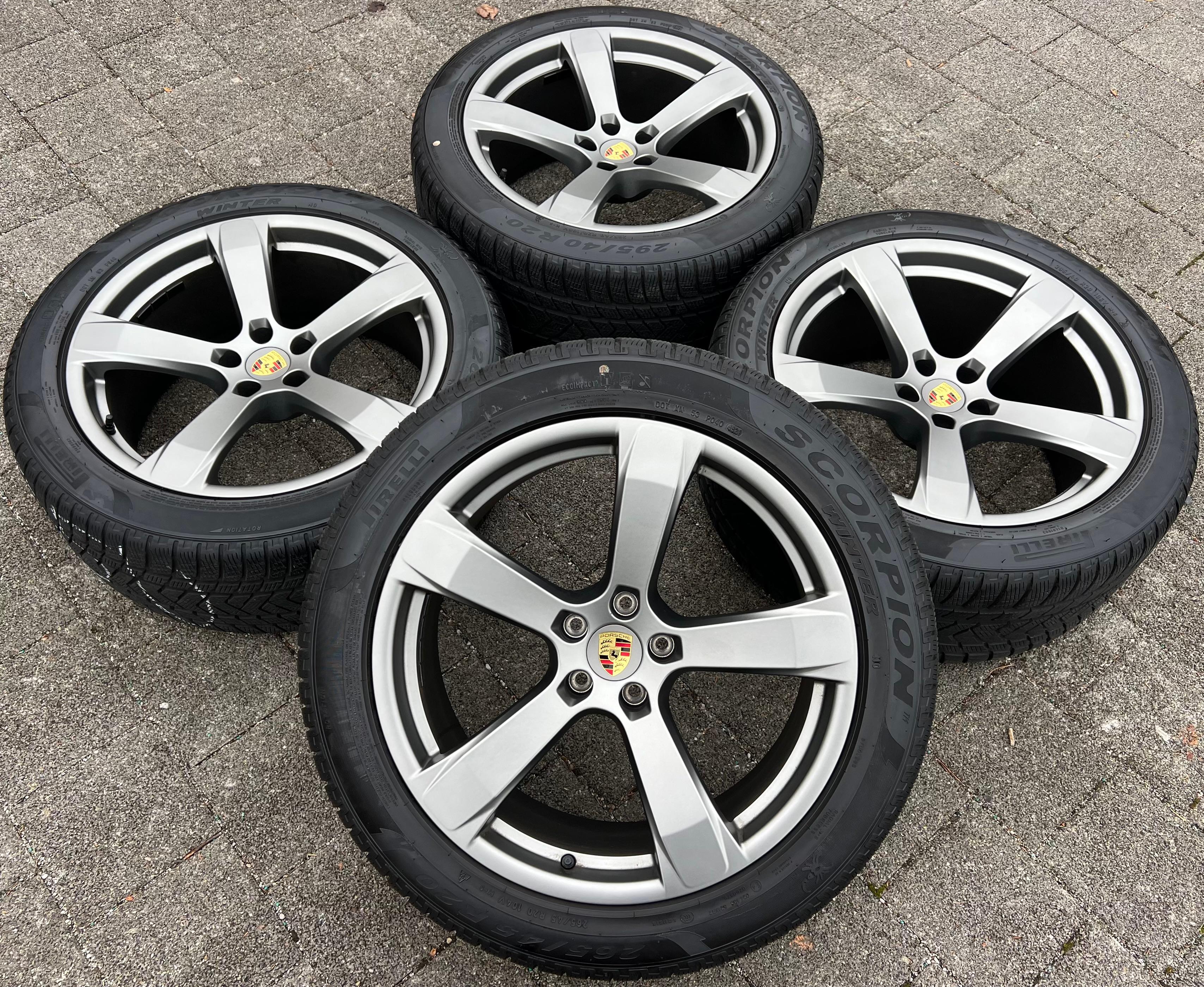 4 ORIGINAL 20" ALU WINTERRÄDER PORSCHE MACAN 265/45R20 104V 295/40R20 106V RDKS