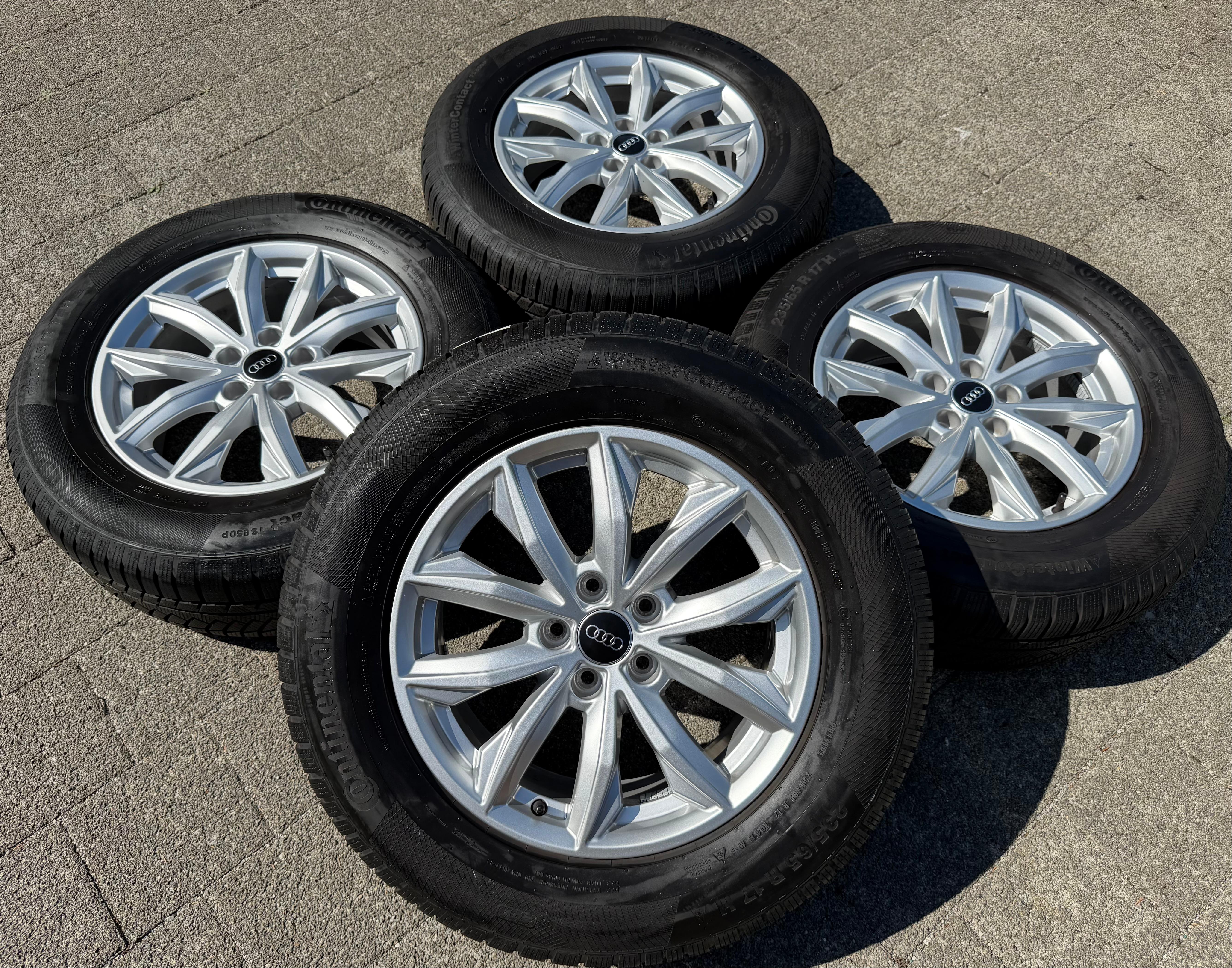 4 Original 17" Alu Winterräder Audi Q5 FY 80A601025J 7x17 ET34 235/65R17 104H 2022