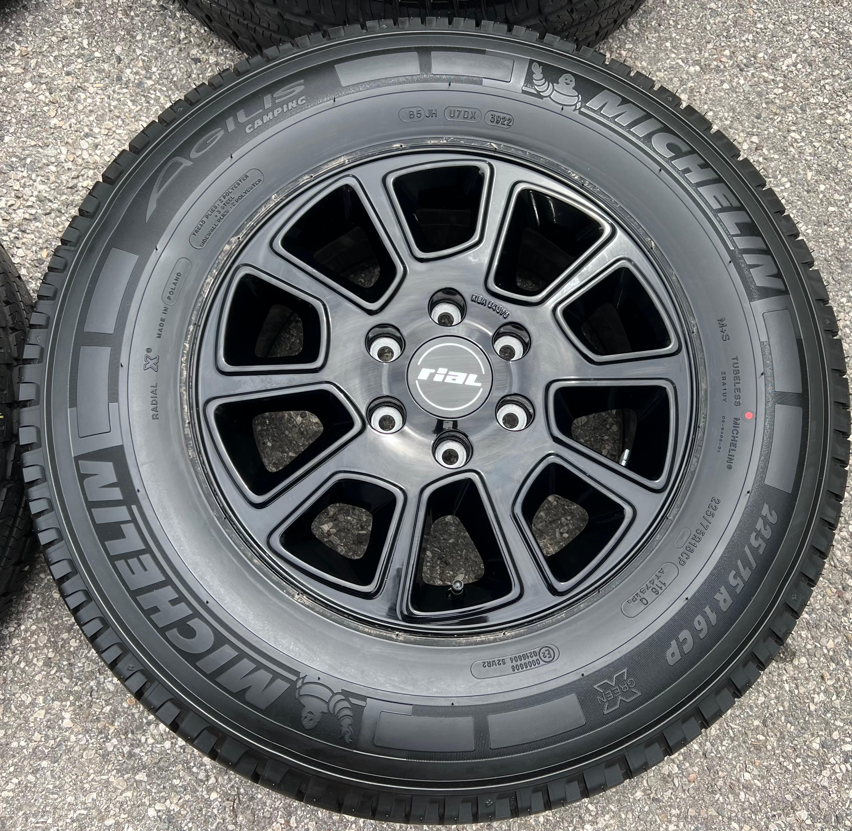 4 ALU SOMMERRÄDER MERCEDES SPRINTER W906 W907 VW CRAFTER 225/75R16C 116Q MICHELIN FREIHAUS