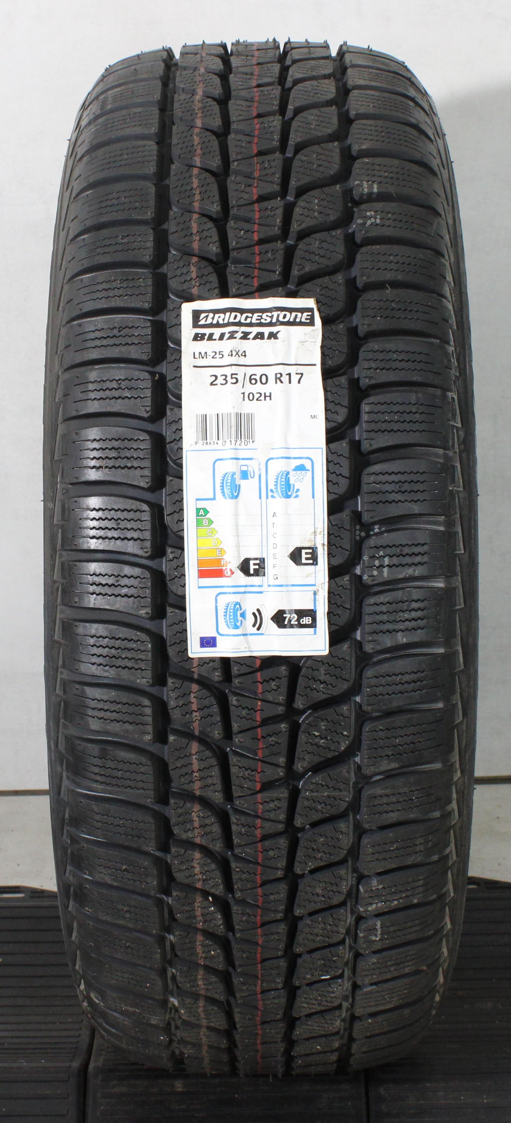1 x 235/60R17 102H Winterreifen Bridgestone Blizzak LM-25 4x4 MO NEU 2015