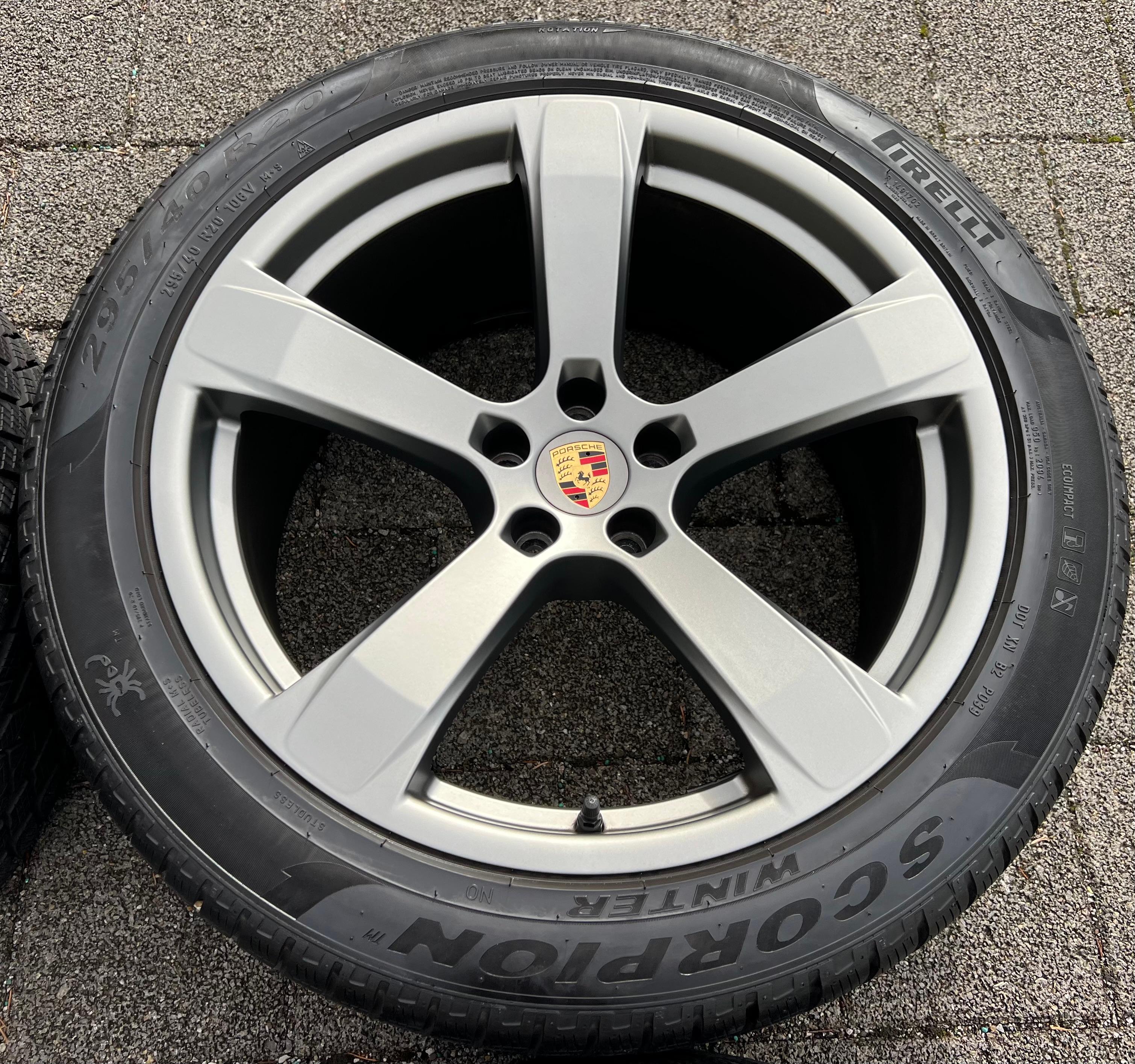 4 ORIGINAL 20" ALU WINTERRÄDER PORSCHE MACAN 265/45R20 104V 295/40R20 106V RDKS