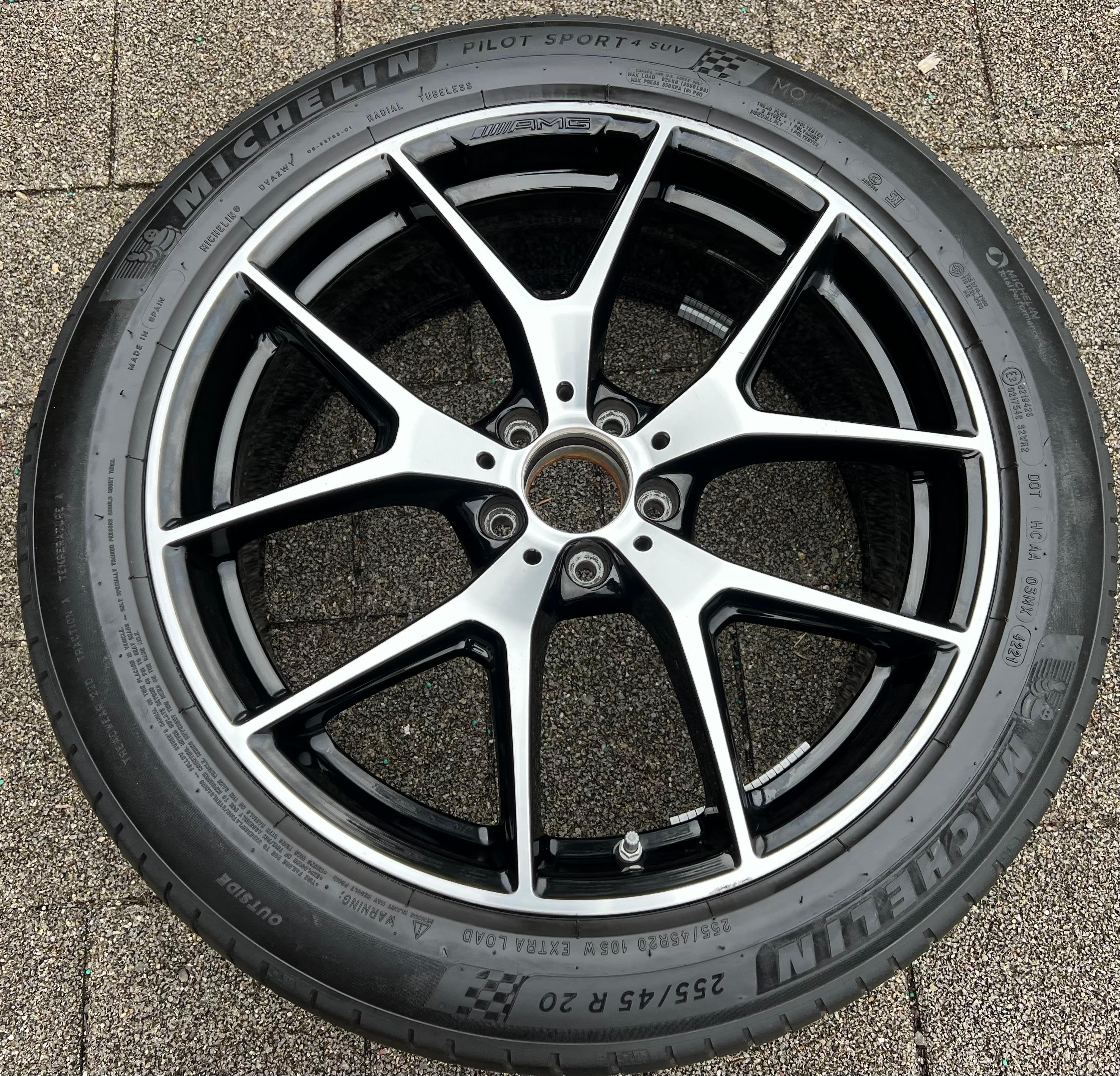 1 X ORIGINAL 19" ALUFELGE FELGE MERCEDES GLC W253 AMG A2534015500 8,5x20 ET40