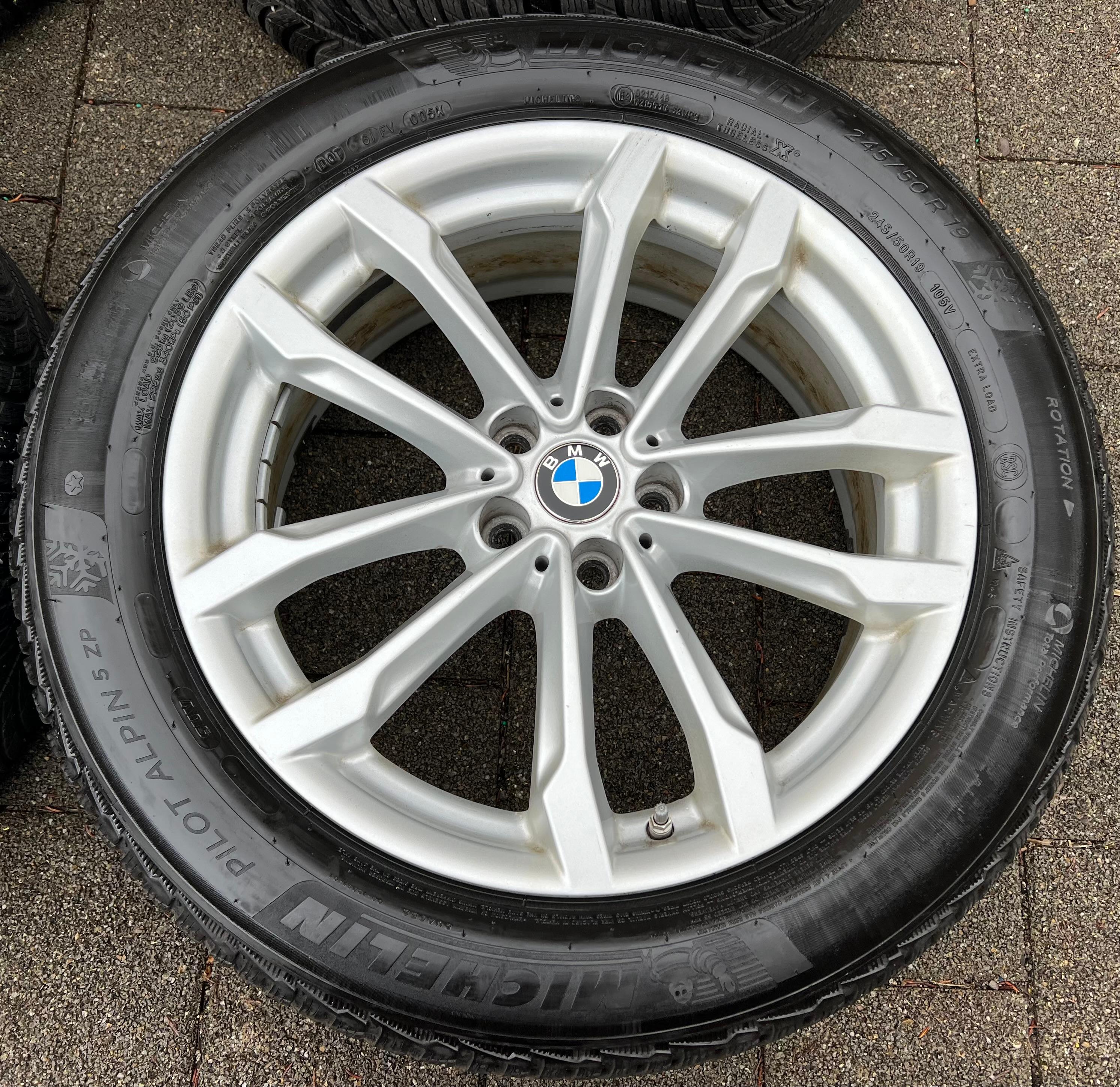 4 ROUES D'HIVER ORIGINALES 19" EN ALU BMW X3 G01 X4 G02 STYLING 691 MICHELIN RDKS FRANCO DOMICILE