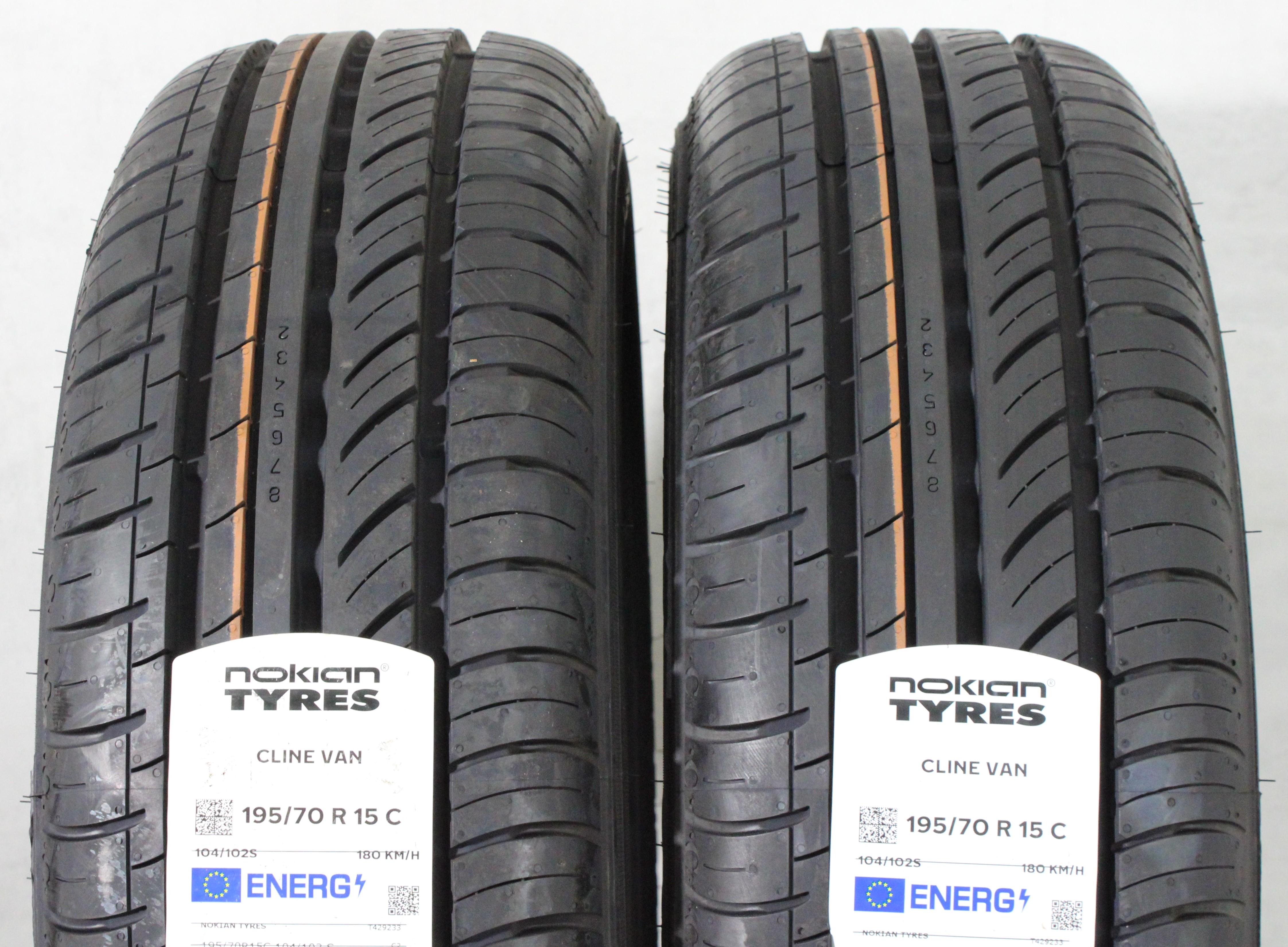 2 neumáticos de verano Nokian CLine 2022, 195/70R15C, 104/102S