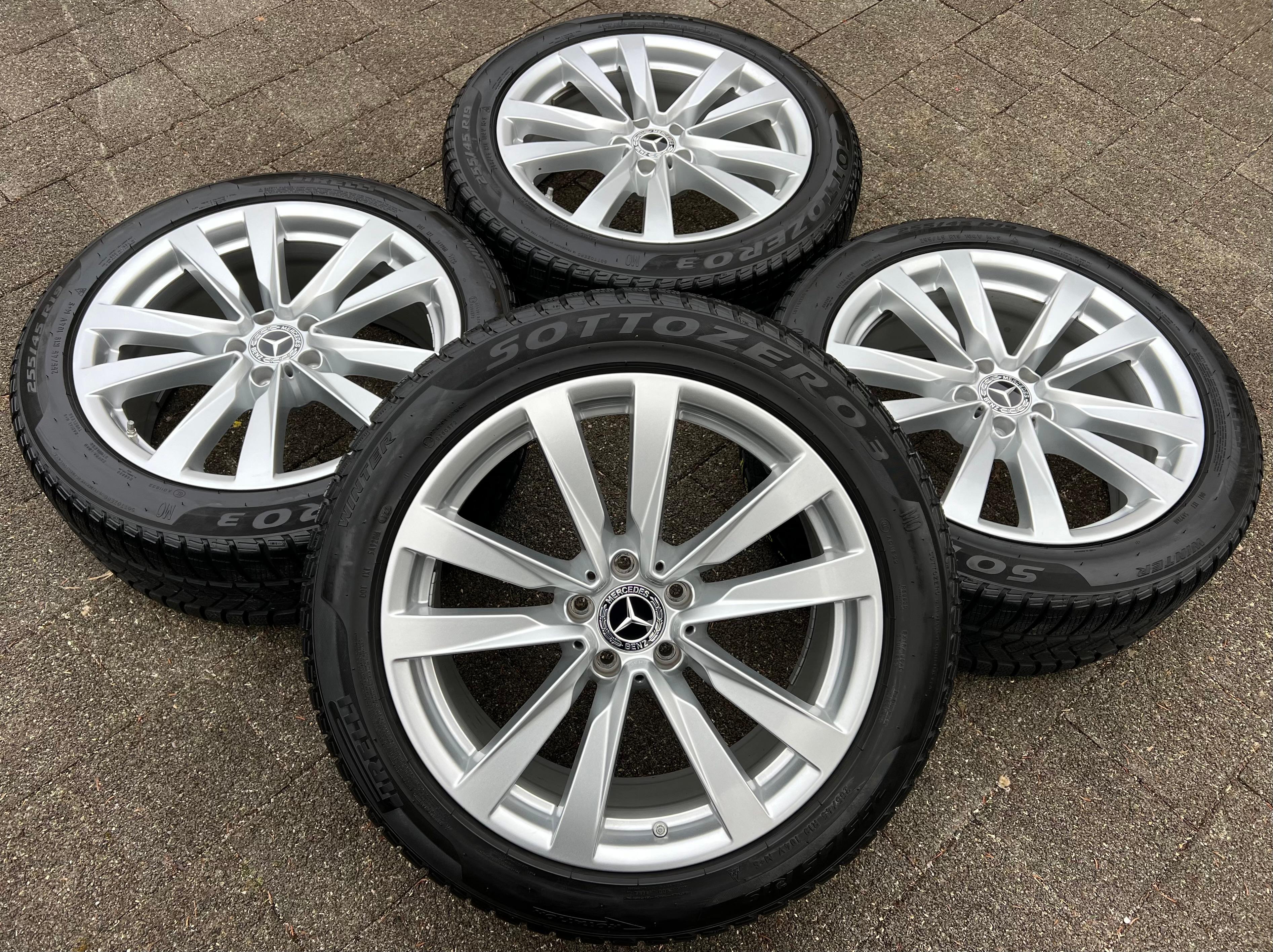 4 ORIGINELE 19" ALUMINIUM WINTERWIELEN MERCEDES S-KLASSE W223 A2234013100 255/45R19 104V RDKS