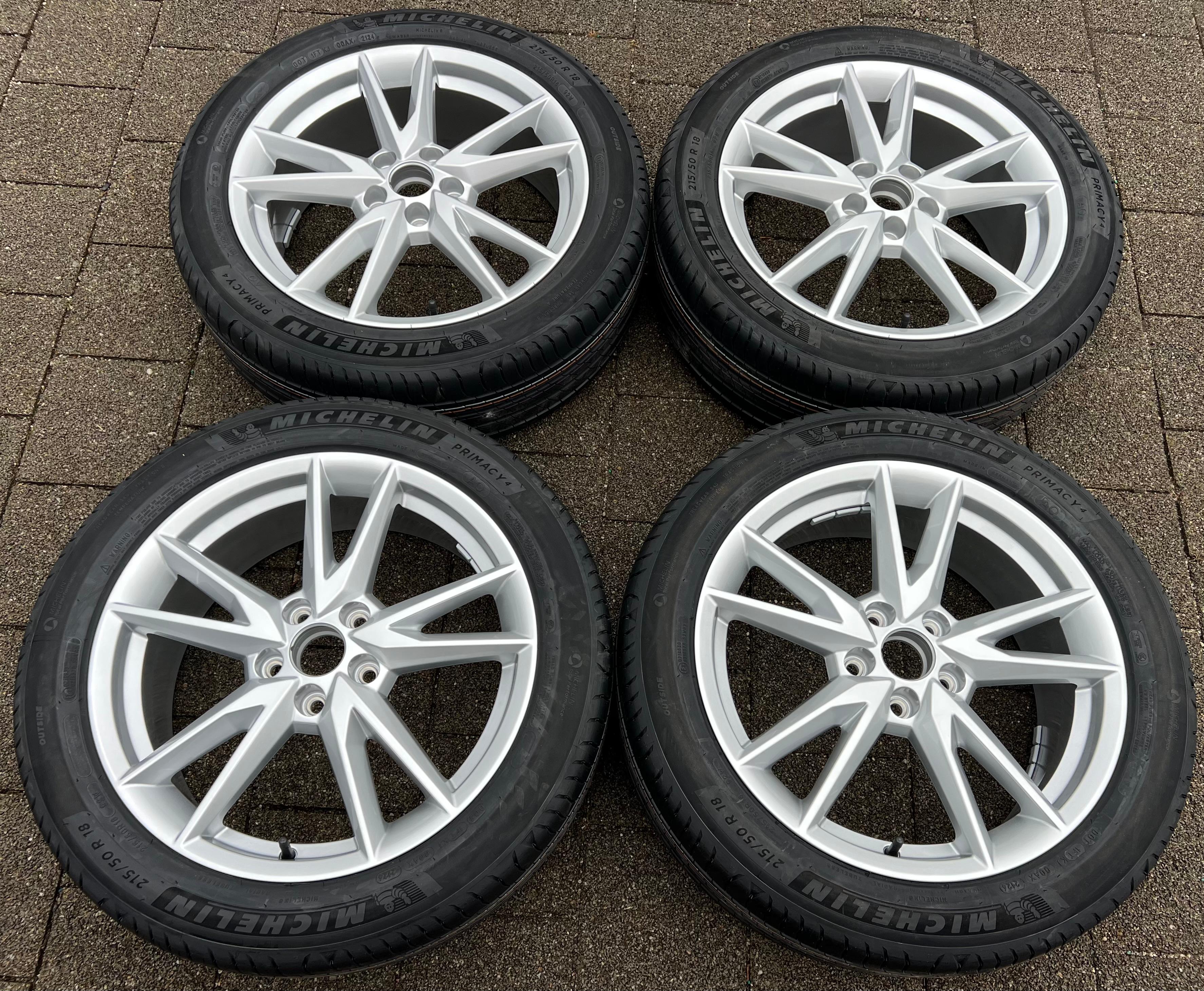 4 ROUES D'ÉTÉ ORIGINALES 18" EN ALUMINIUM AUDI Q2 215/50R18 92W MICHELIN 81A601025G 2024 NEU FREIHAUS
