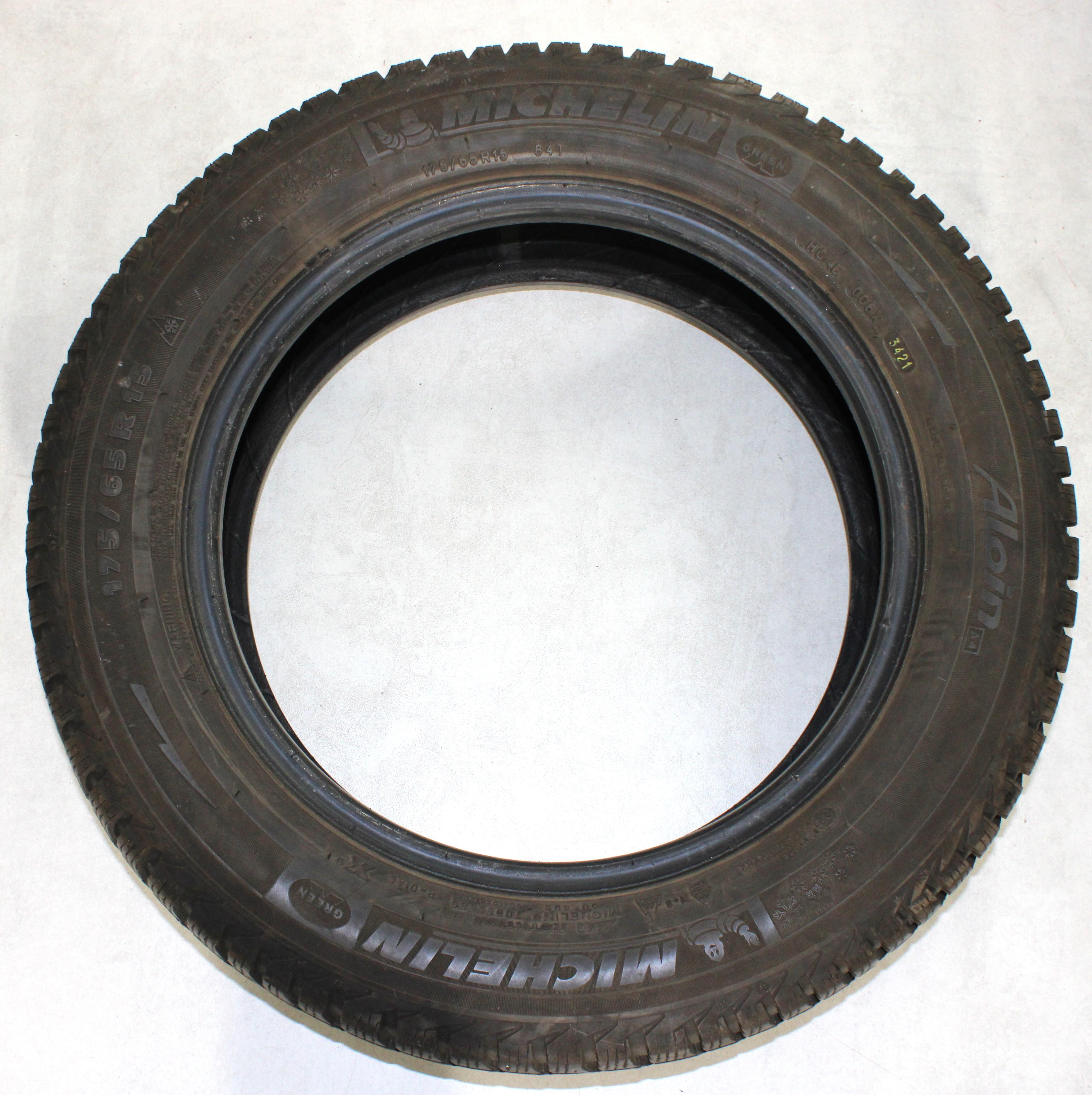 2 x 175/65R15 84T Winterreifen Michelin Alpin A4 6-6,5mm 2021