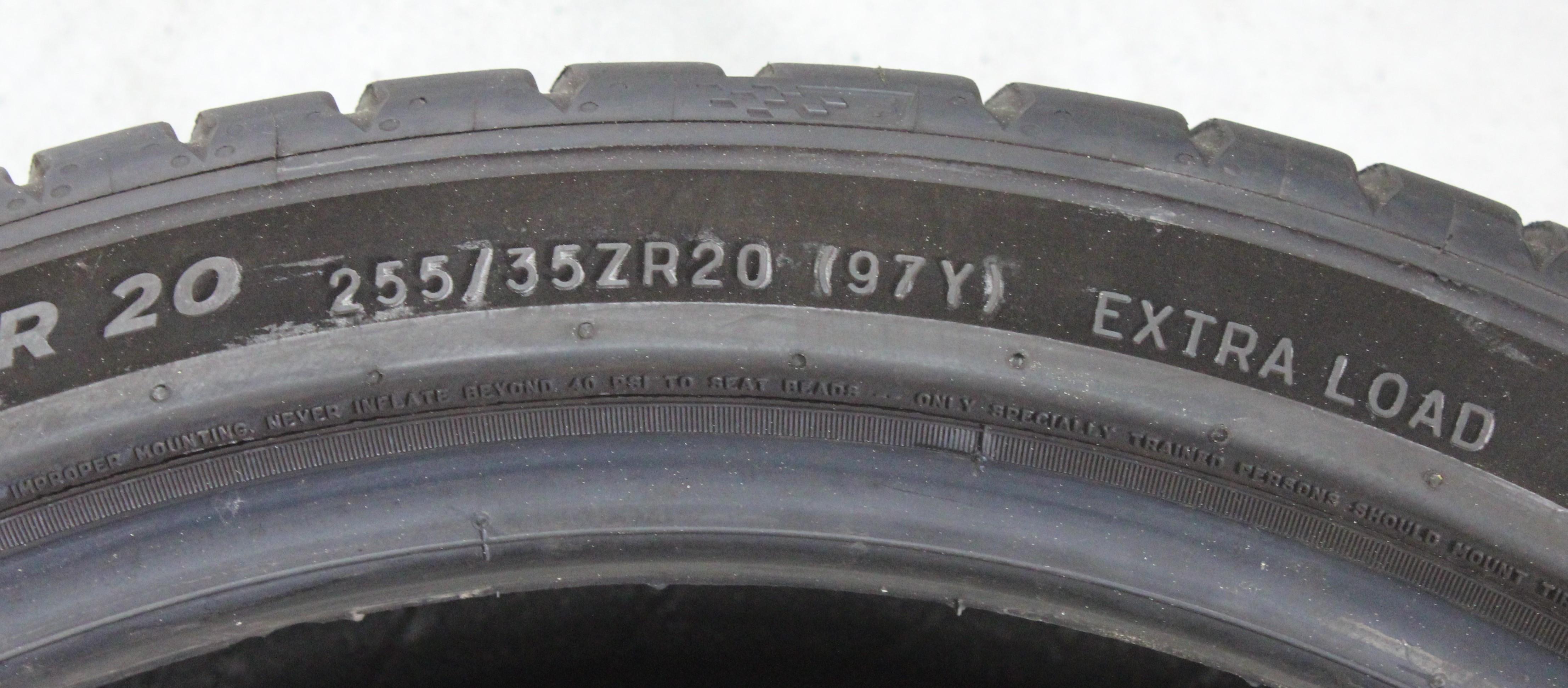 4 x 255/35R20 97Y Sommerreifen Michelin Pilot Sport 5 5,5-6mm 2x2023/2x2024 XL