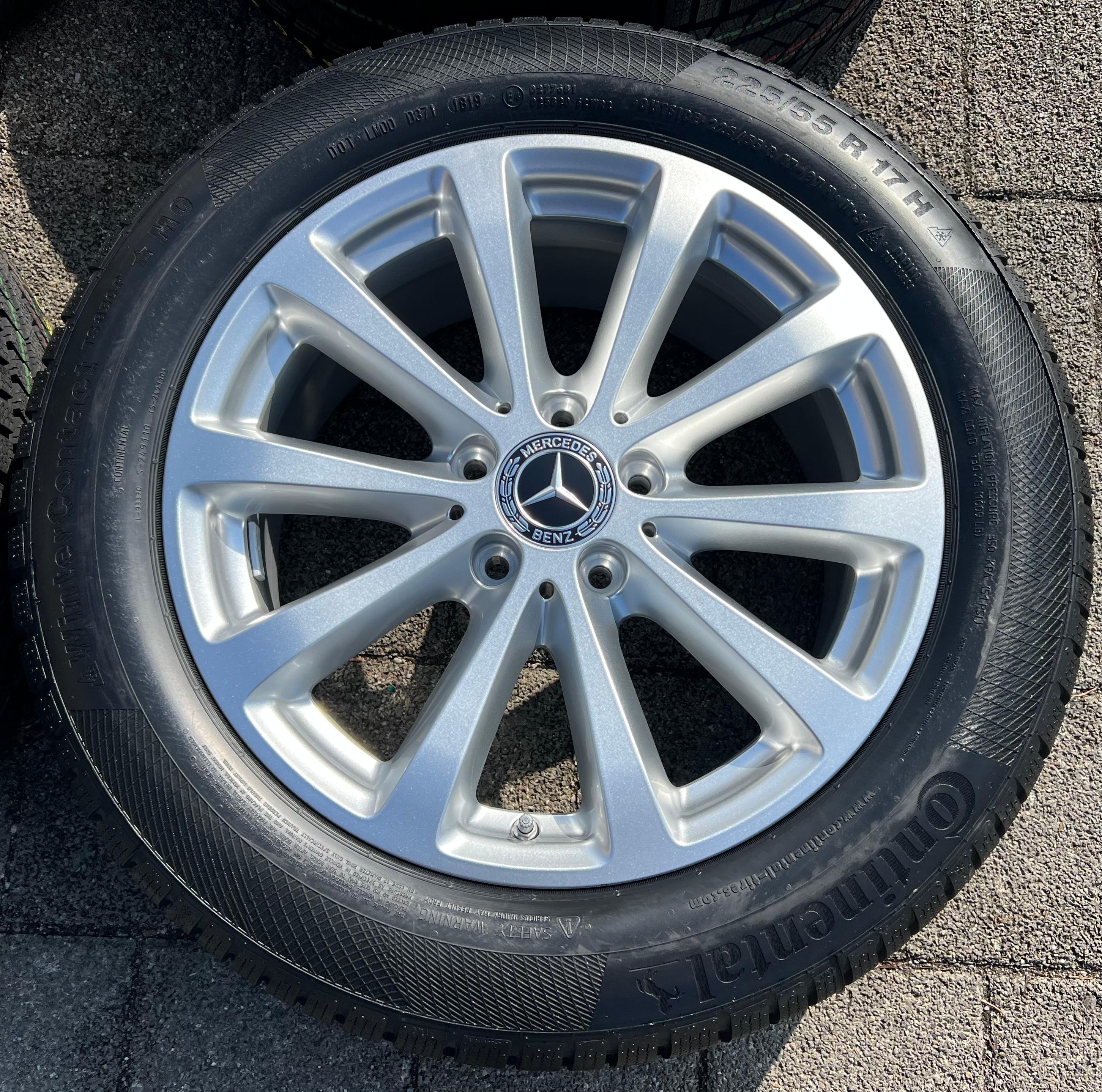 4 ORIGINAL 17" ALU WINTERRÄDER MERCEDES E-KLASSE W213 A2134011300 225/55R17 97H