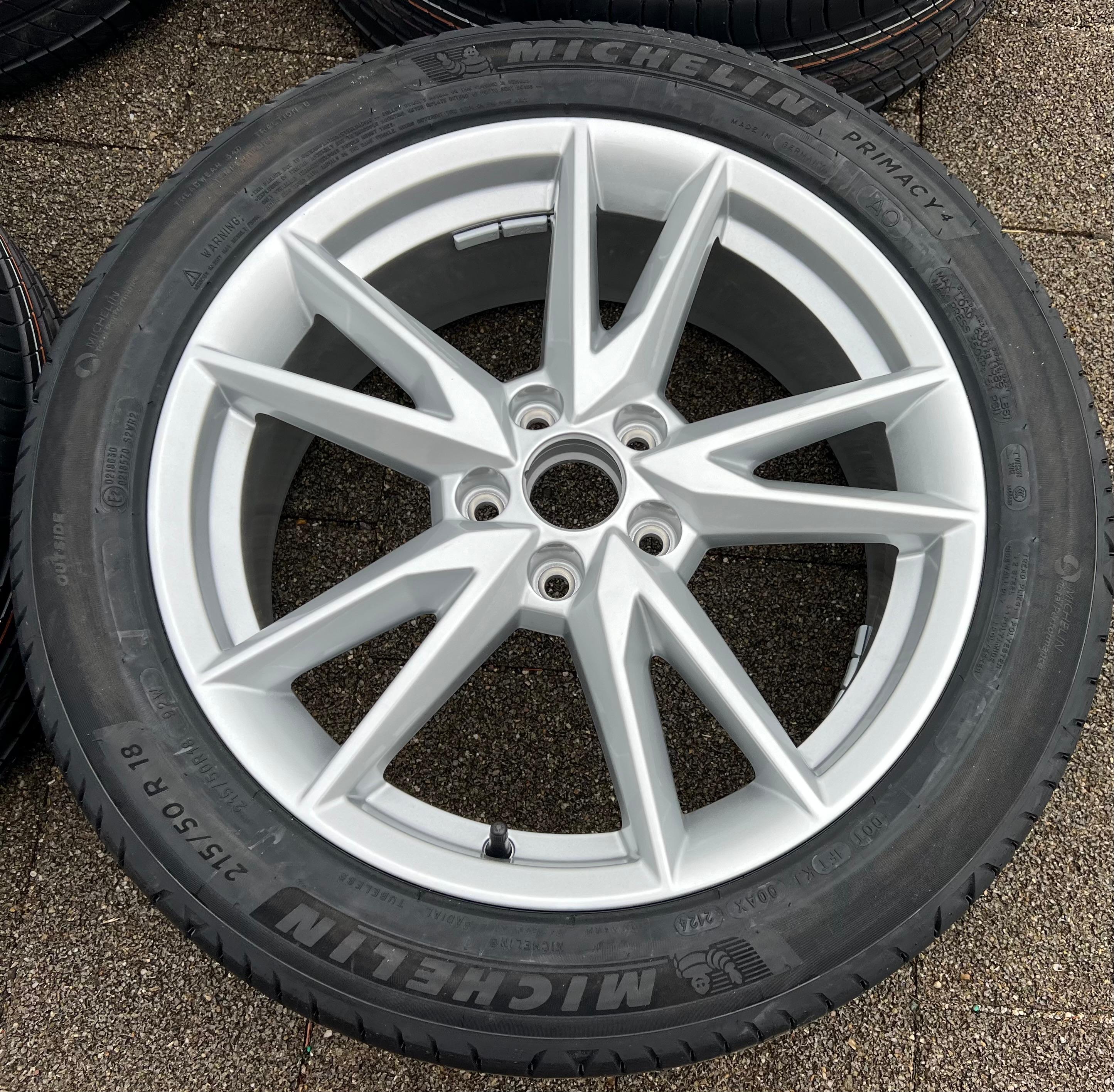 4 ROUES D'ÉTÉ ORIGINALES 18" EN ALUMINIUM AUDI Q2 215/50R18 92W MICHELIN 81A601025G 2024 NEU FREIHAUS