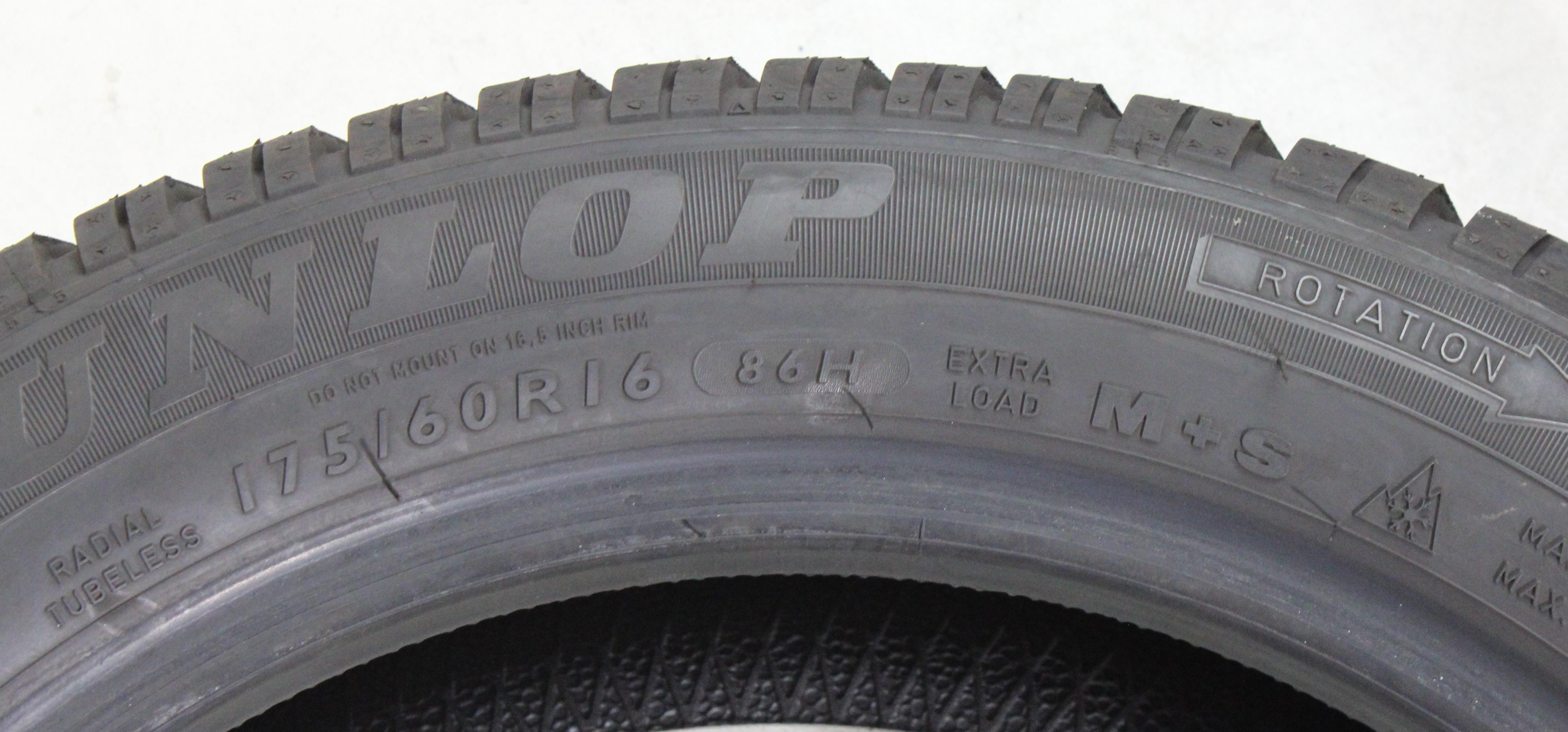 2 x 175/60R16 86H Winterreifen Dunlop SP Winter Sport 3D Runflat 6mm 2019 XL