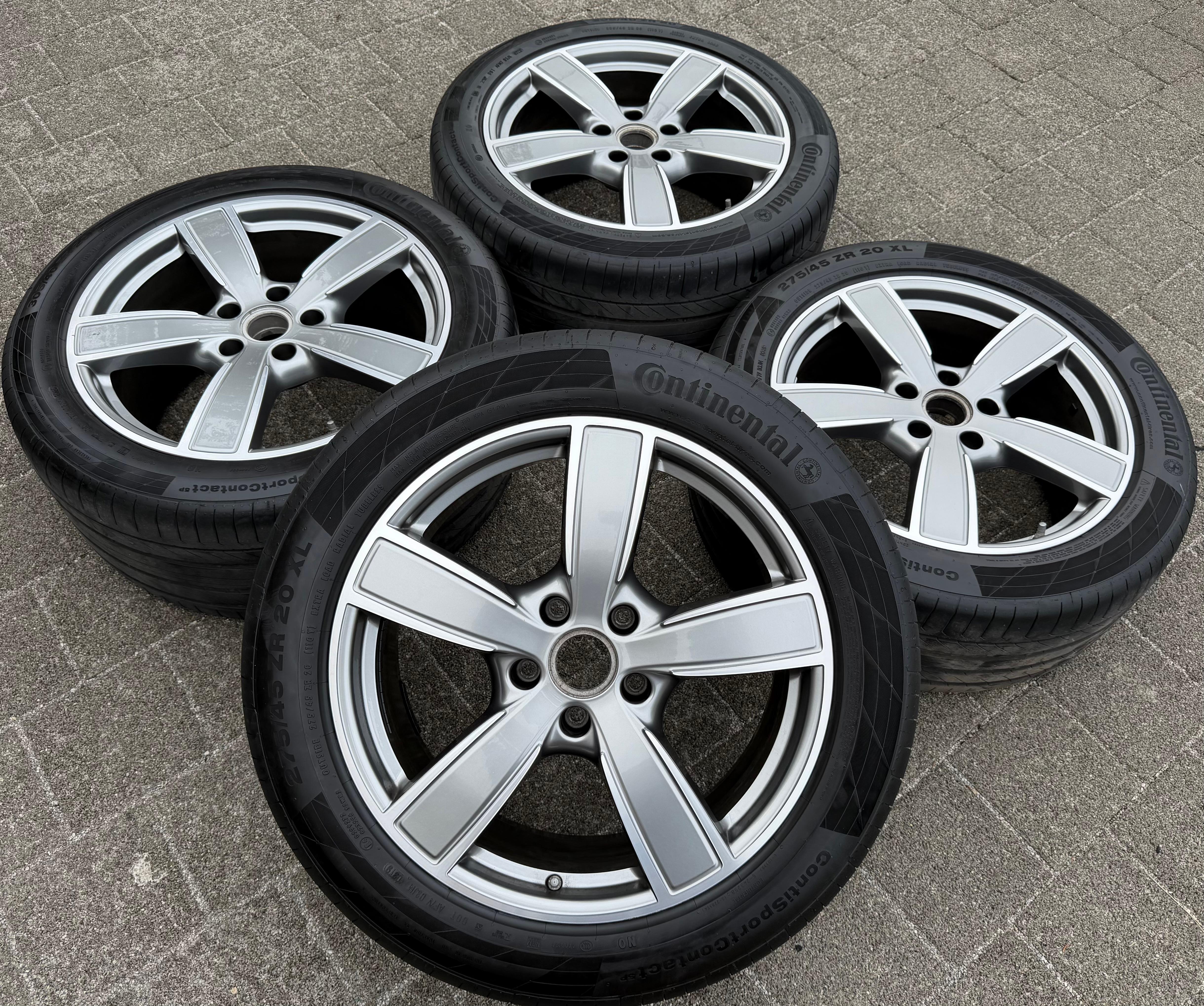 4 Original 20" Alu Sommerräder Porsche Cayenne 9YA 9Y0601025BP 9Y0601025BQ RDKS