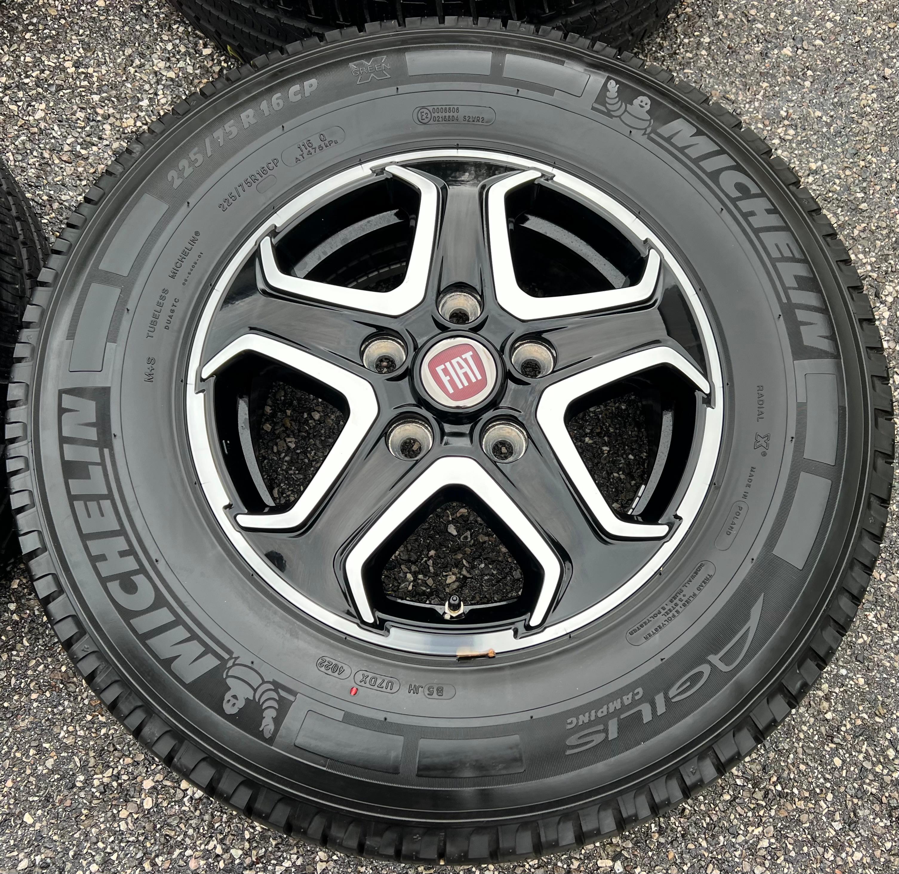 4 ROUES D'ÉTÉ ORIGINALES EN ALU FIAT DUCATO 5x130 225/75R16CP 116Q MICHELIN 139916808