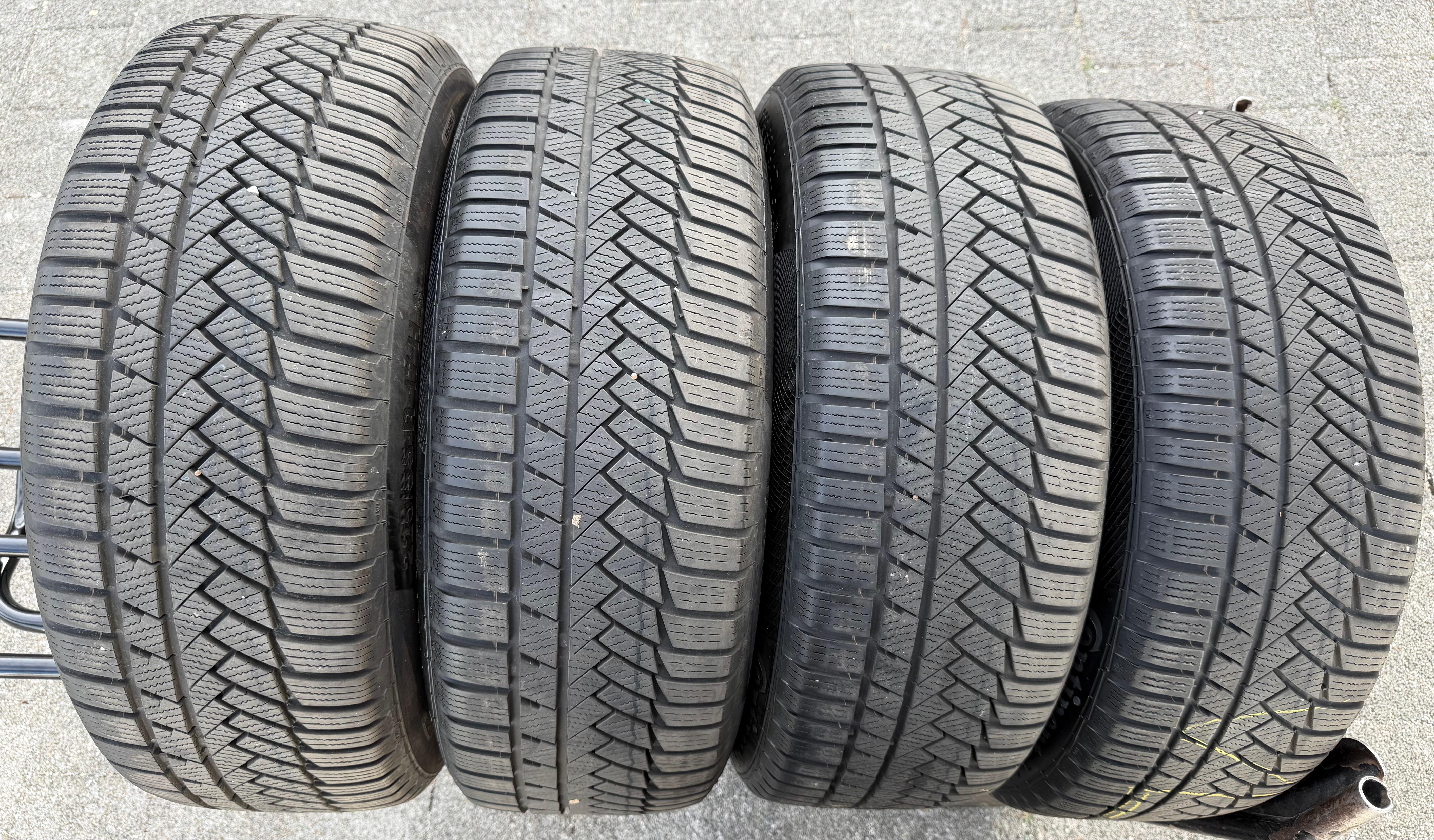 4 roues hiver en alliage d’origine 17" BMW Série 5 G30 G31 225/55R17 97H Continental avec RDKS