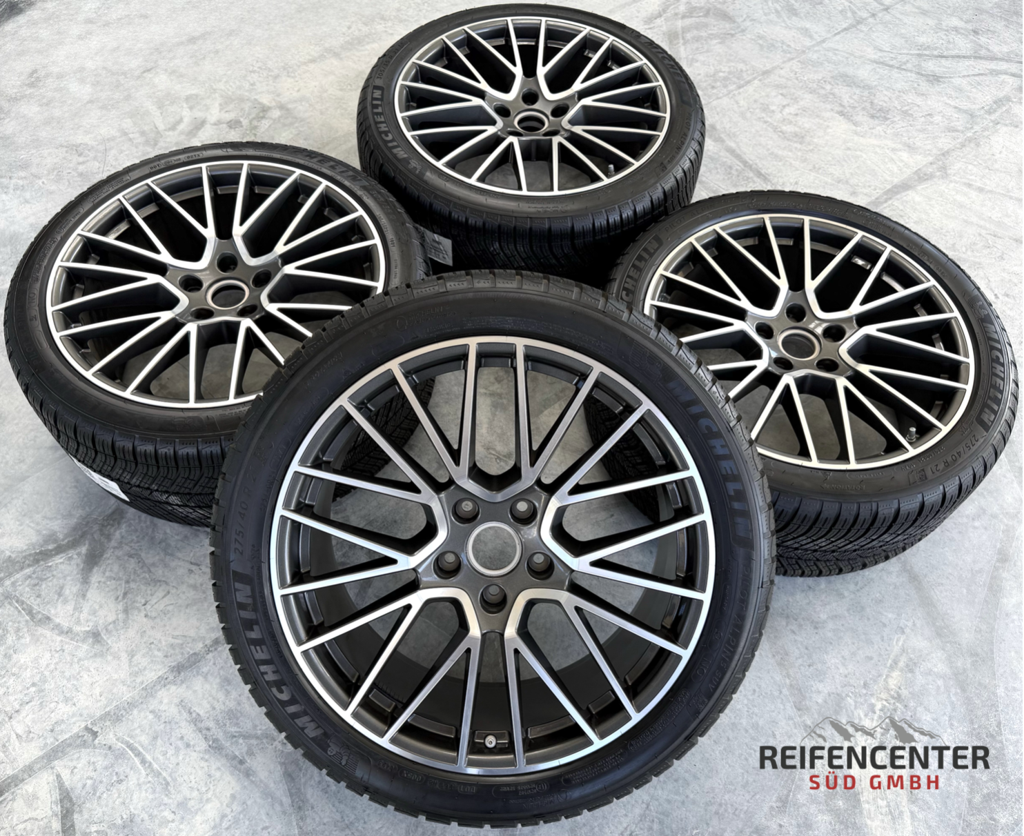 4 Original 21" Alu Winterräder Porsche Cayenne 9YA Michelin RDKS 9Y0601025BF 9Y3601025AC