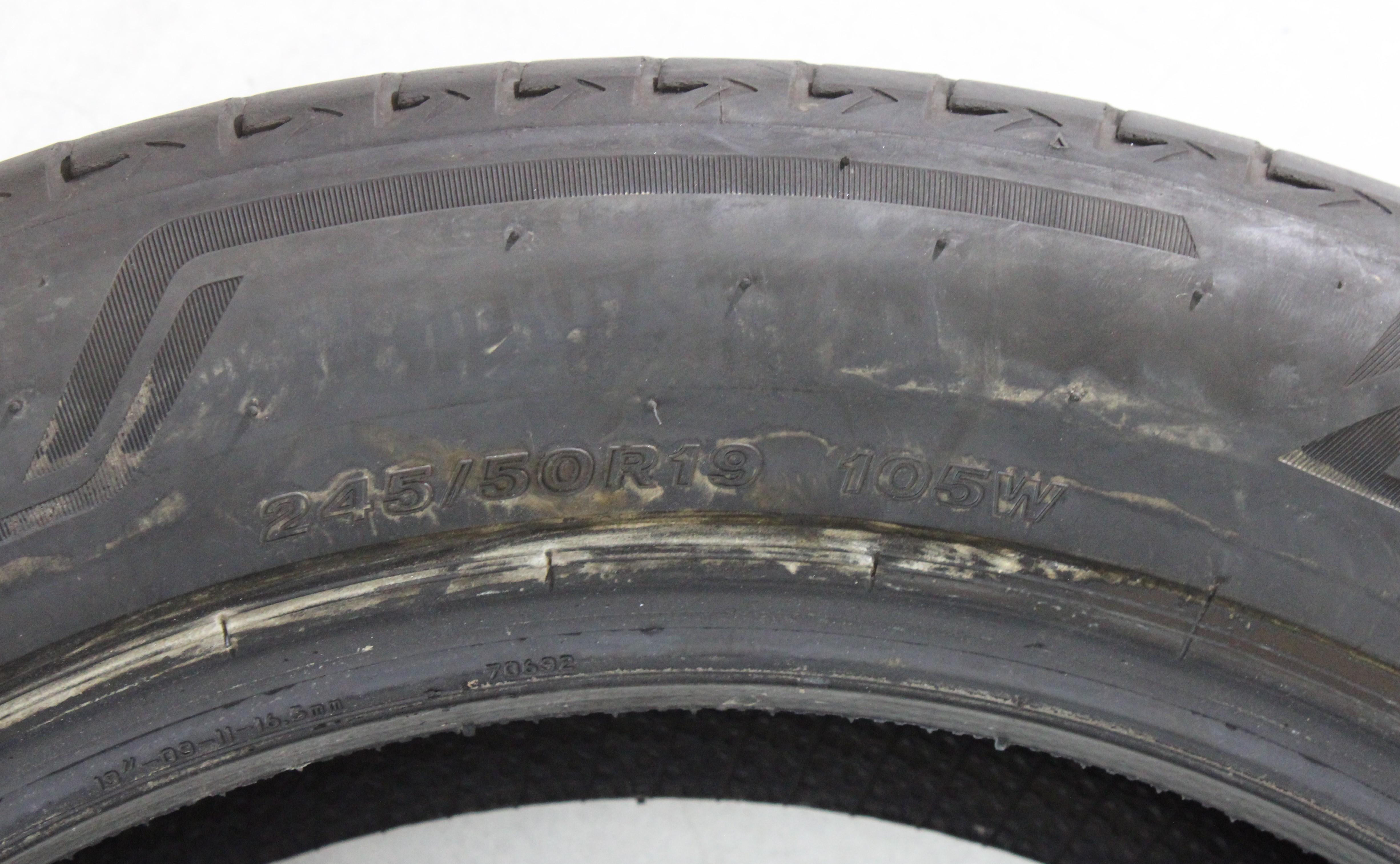 1 x 245/50R19 105W Sommerreifen Bridgestone Alenza 001* 5,5-6mm 2020