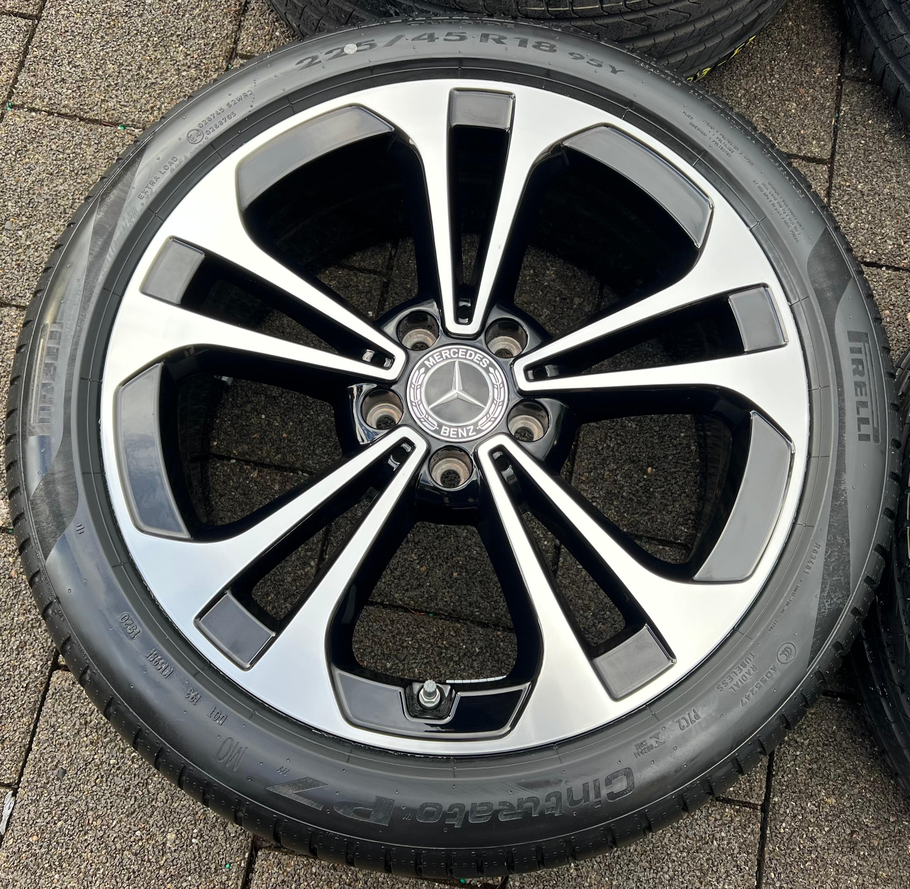 4 ORIGINELE 18" ALUMINIUM ZOMERWIELEN MERCEDES C-KLASSE W206 RDKS NIEUW GRATIS VERZENDING